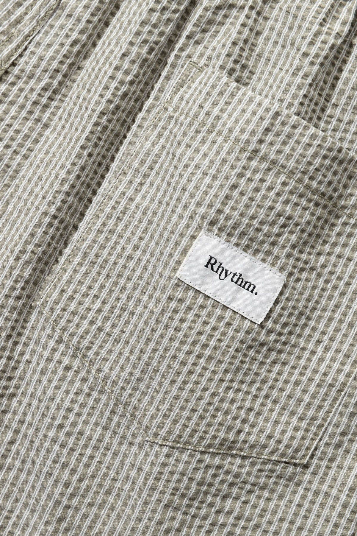 RHYTHM SEERSUCKER STRIPE JAM SHORTS - SAGE sold by OAK product image thumbnail 6