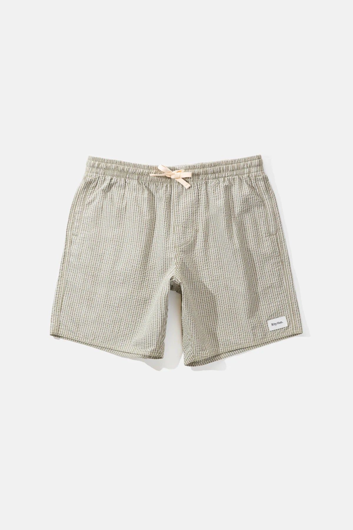 RHYTHM SEERSUCKER STRIPE JAM SHORTS - SAGE sold by OAK product image thumbnail 5