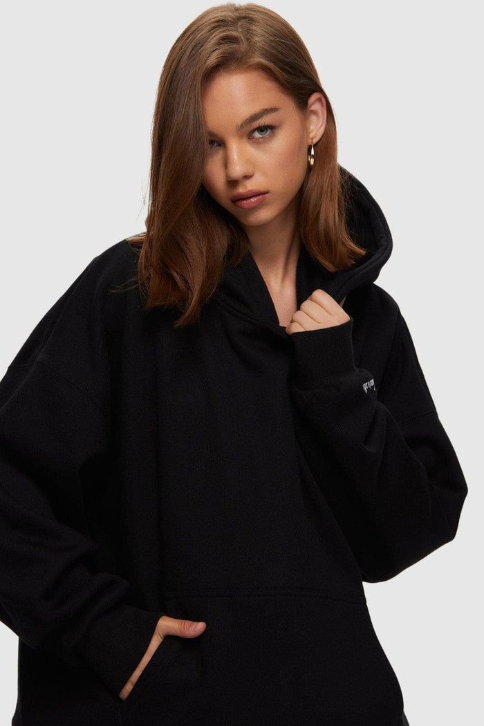 KUWALLA OVERSIZED BOYFRIEND HOODIE - BLACK sold by OAK product image thumbnail 3