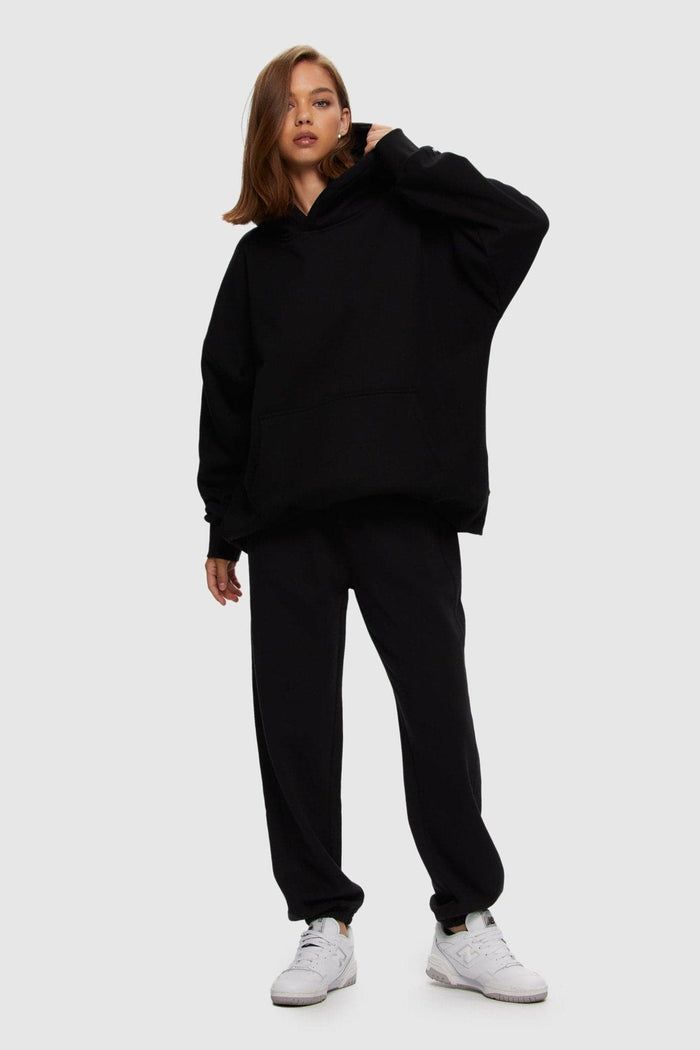KUWALLA OVERSIZED BOYFRIEND HOODIE - BLACK sold by OAK product image thumbnail 2