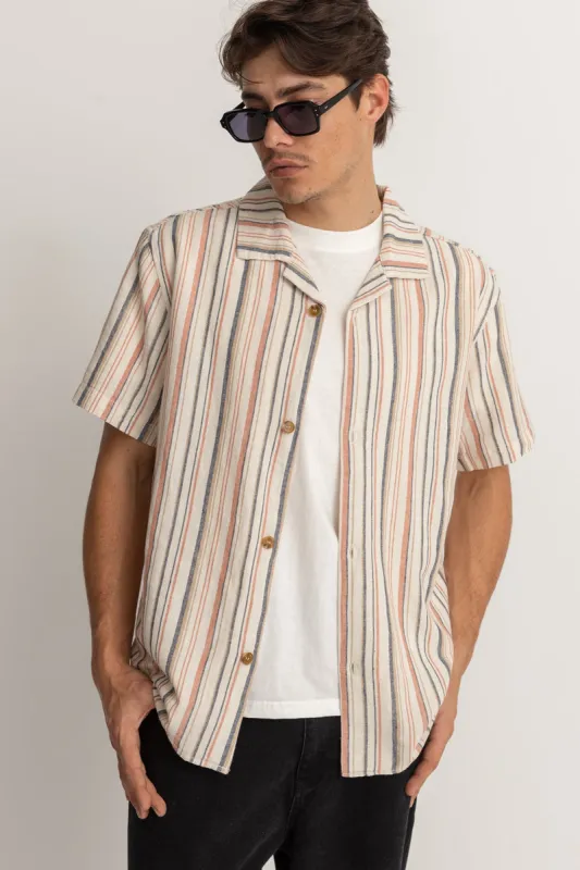 RHYTHM VACATION STRIPE SS SHIRT - NATURAL sold by OAK