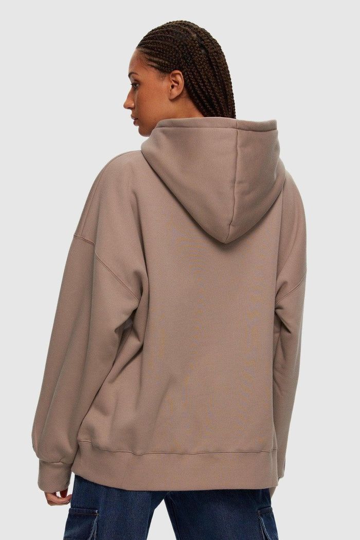 KUWALLA OVERSIZED BOYFRIEND HOODIE - TAUPE sold by OAK product image thumbnail 3