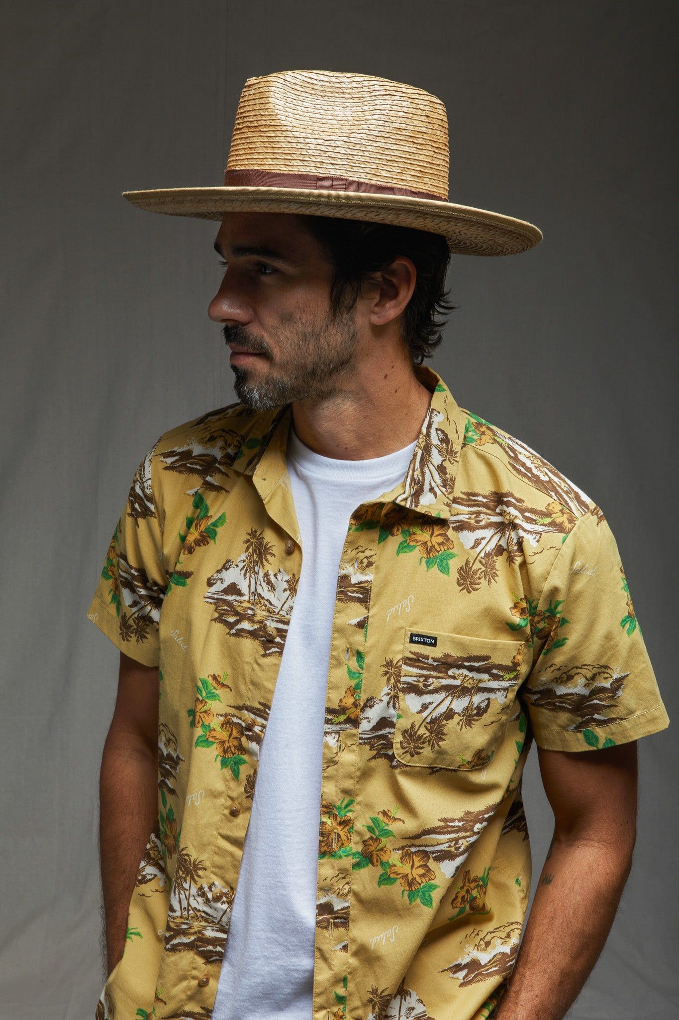 BRIXTON CHARTER PRINT S/S WVN - STAW/PARADISE sold by OAK product image thumbnail 2