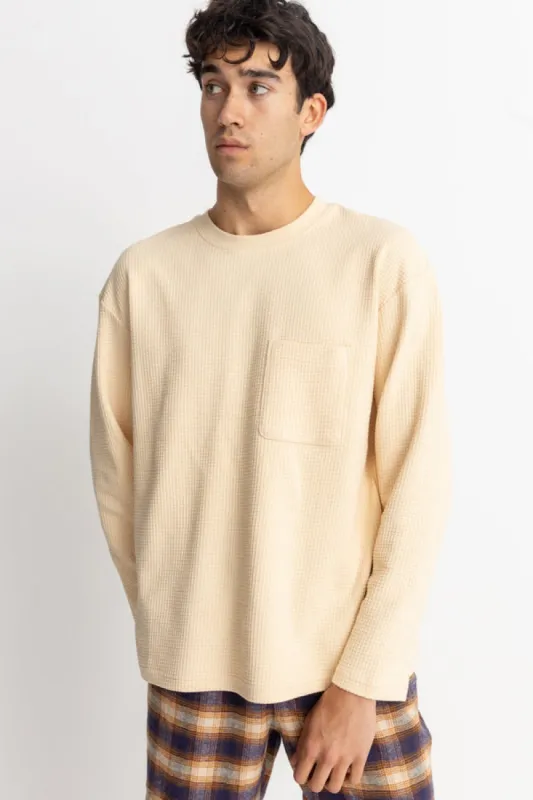 RHYTHM VINTAGE WAFFLE LS T-SHIRT sold by OAK