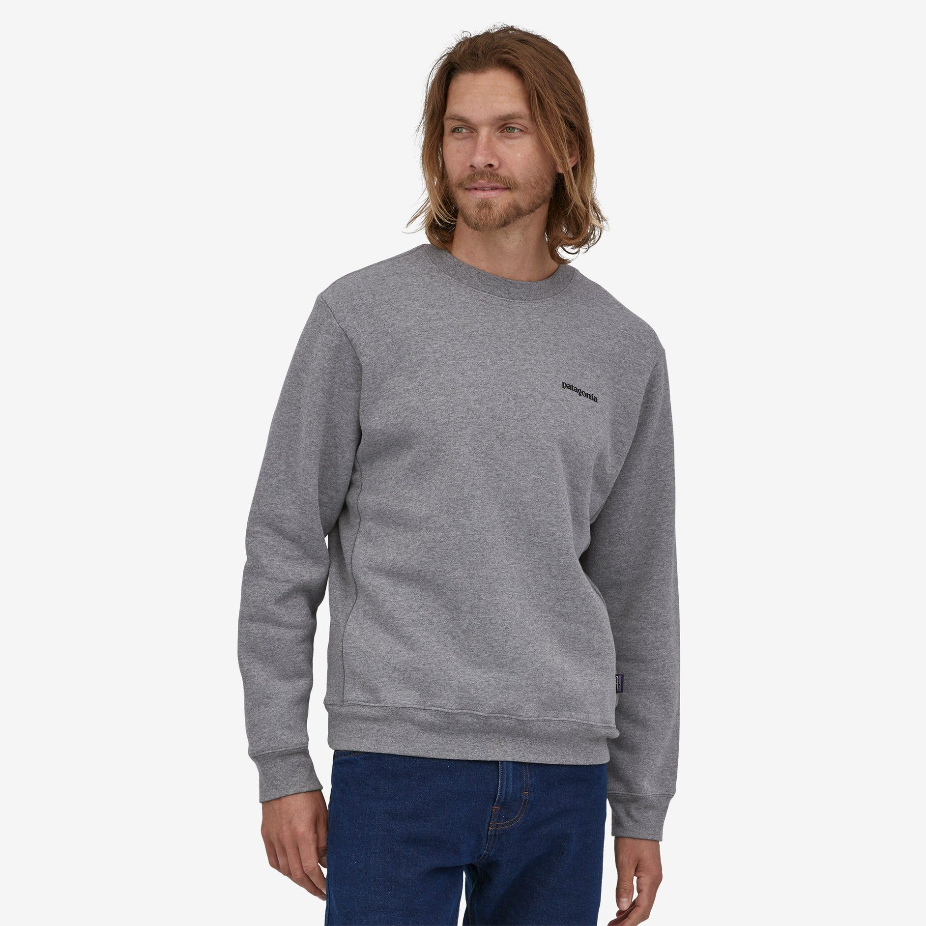PATAGONIA P-6 UPRISAL CREW SWEATSHIRT - GRAVEL HEATHER sold by OAK
