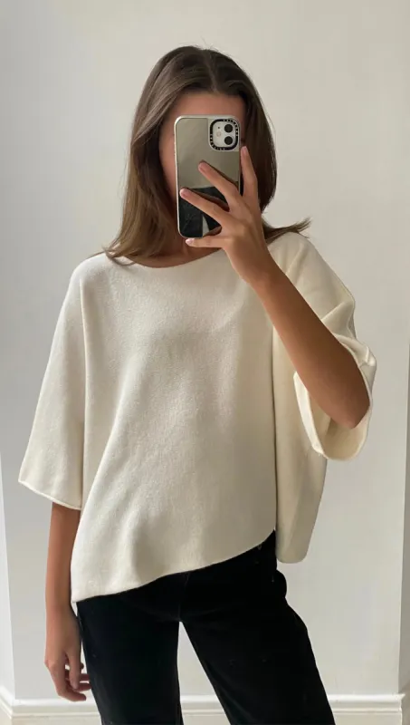 CHARLI ANA KNITTED TOP - PUTTY sold by OAK