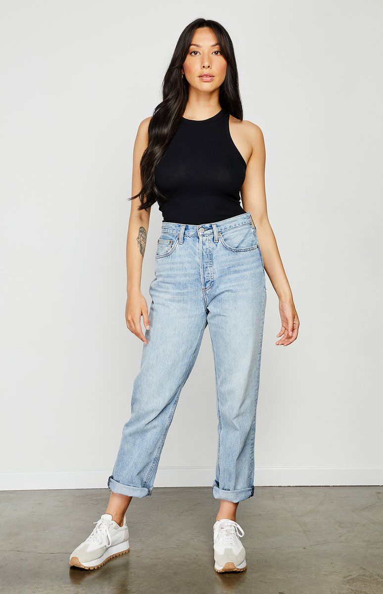 GENTLE FAWN CELINE TANK - BLACK sold by OAK