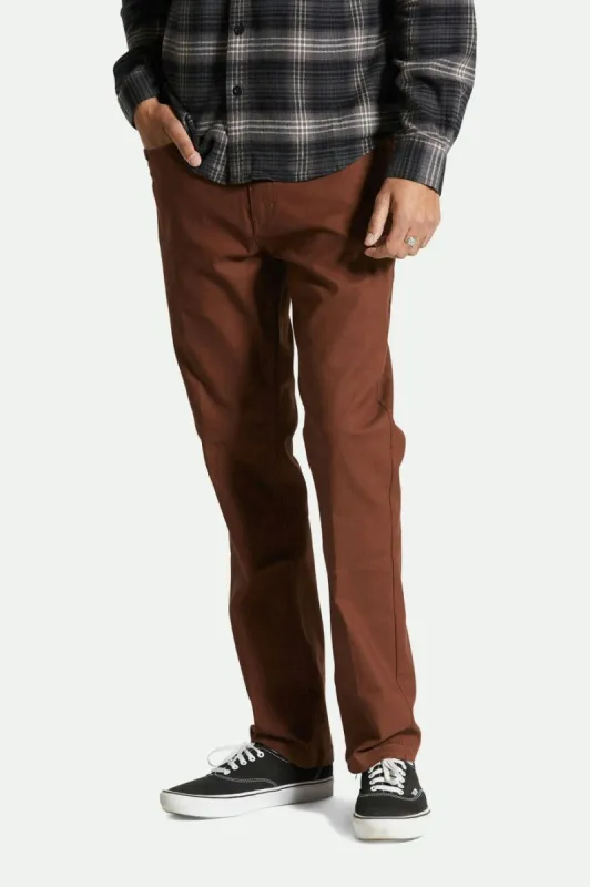 BRIXTON BUILDERS 5 POCKET PANT - SEPIA sold by OAK