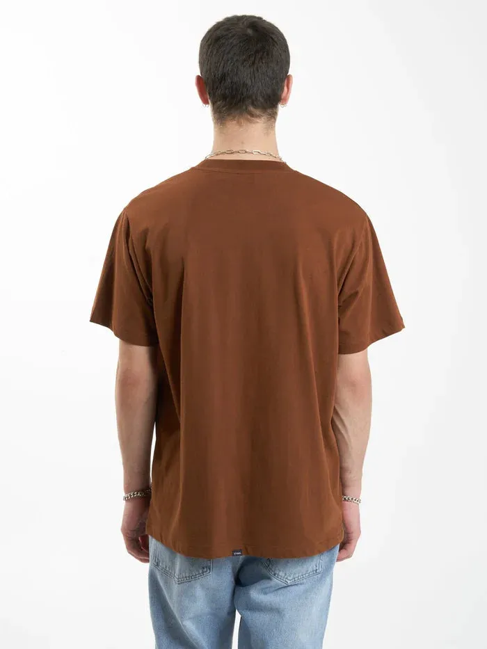 THRILLS MINIMAL THRILLS MERCH FIT TEE - CHESTNUT sold by OAK product image thumbnail 2