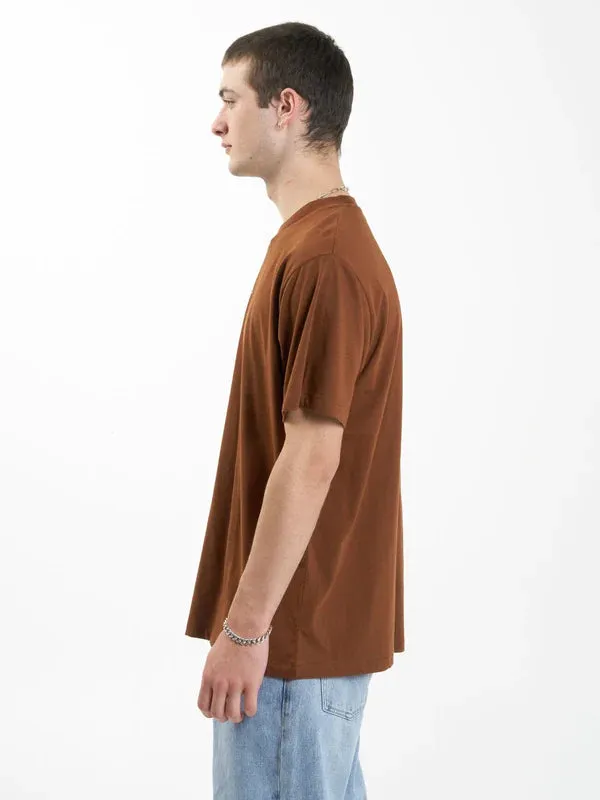 THRILLS MINIMAL THRILLS MERCH FIT TEE - CHESTNUT sold by OAK product image thumbnail 3