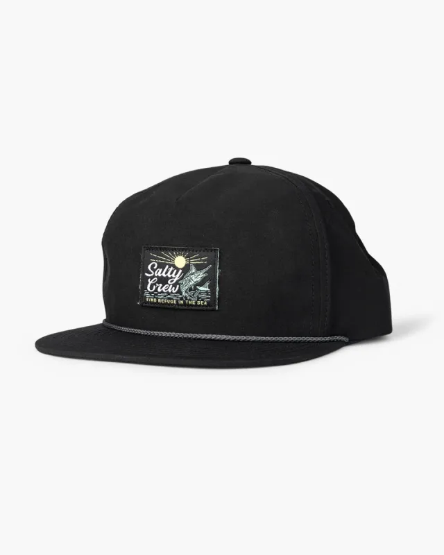 SALTY CREW JACKPOT 5 PANEL - BLACK sold by OAK