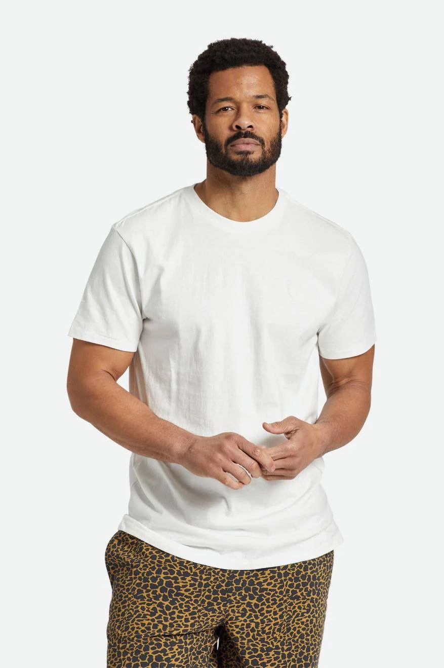 BRIXTON VINTAGE RESERVE S/S TEE - OFF WHITE VINTAGE WASH sold by OAK product image thumbnail 2
