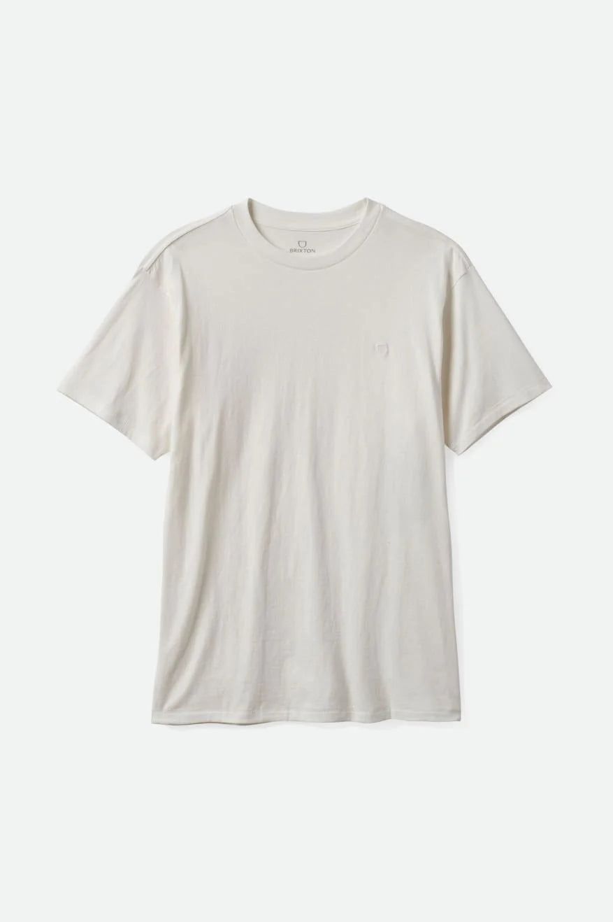 BRIXTON VINTAGE RESERVE S/S TEE - OFF WHITE VINTAGE WASH sold by OAK