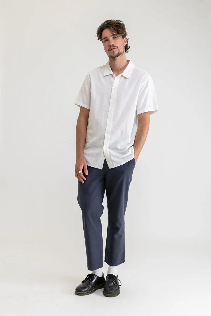 RHYTHM CLASSIC LINEN SS SHIRT - VINTAGE WHITE sold by OAK product image thumbnail 3