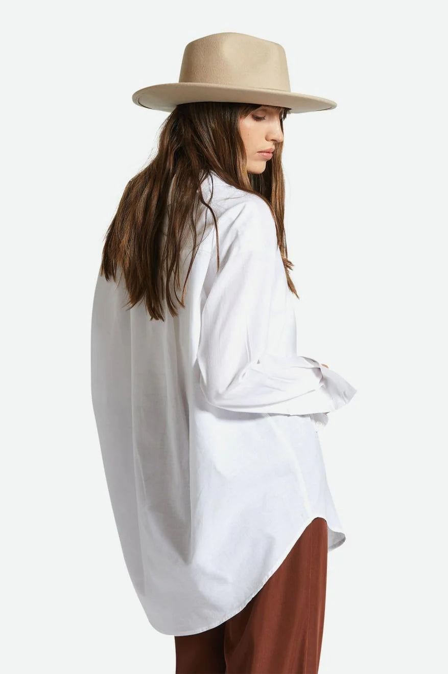 BRIXTON SIDNEY OVERSIZED LONG SLEEVE WOVEN - WHITE SOLID sold by OAK product image thumbnail 2