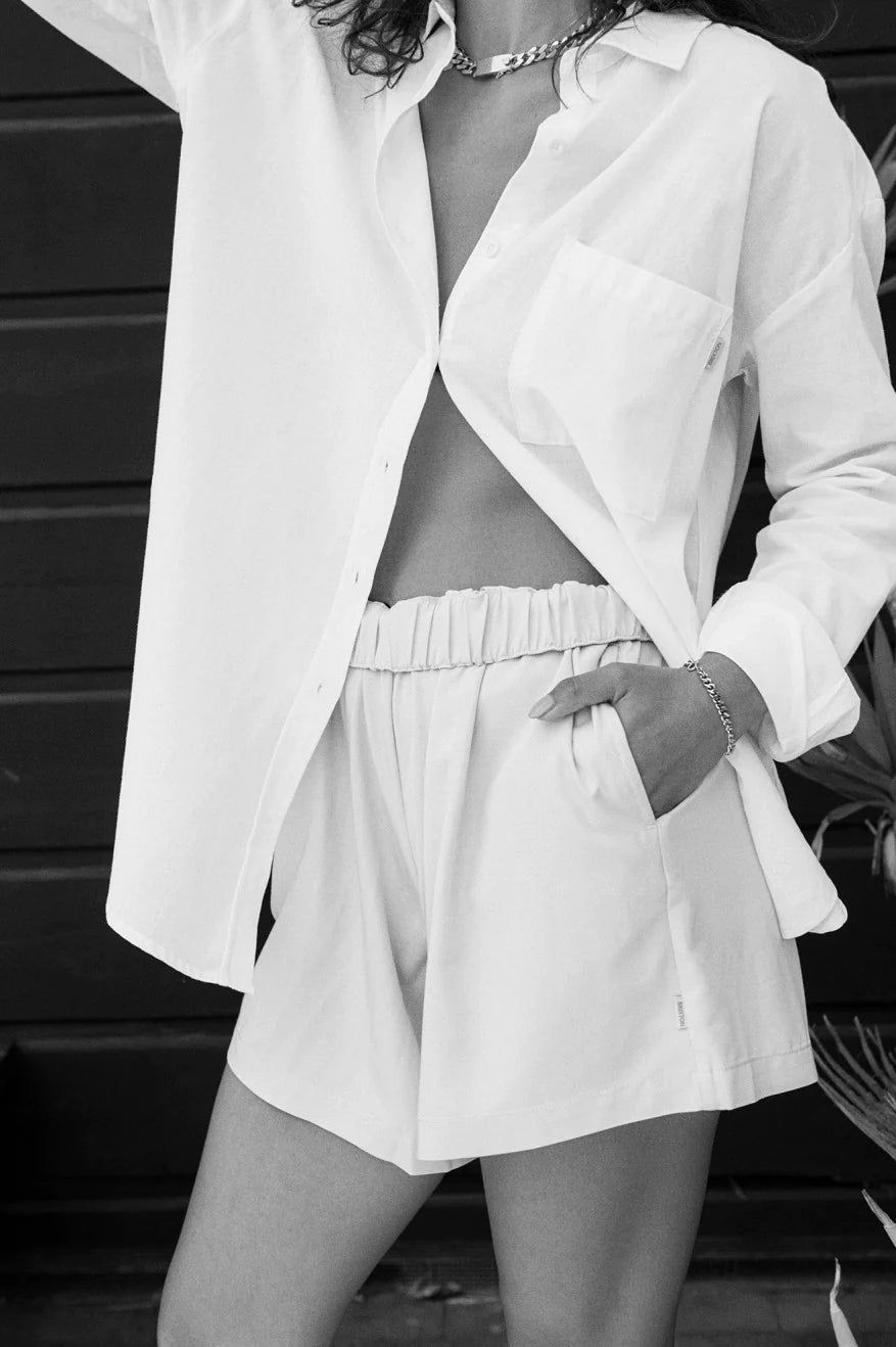 BRIXTON SIDNEY OVERSIZED LONG SLEEVE WOVEN - WHITE SOLID sold by OAK product image thumbnail 4