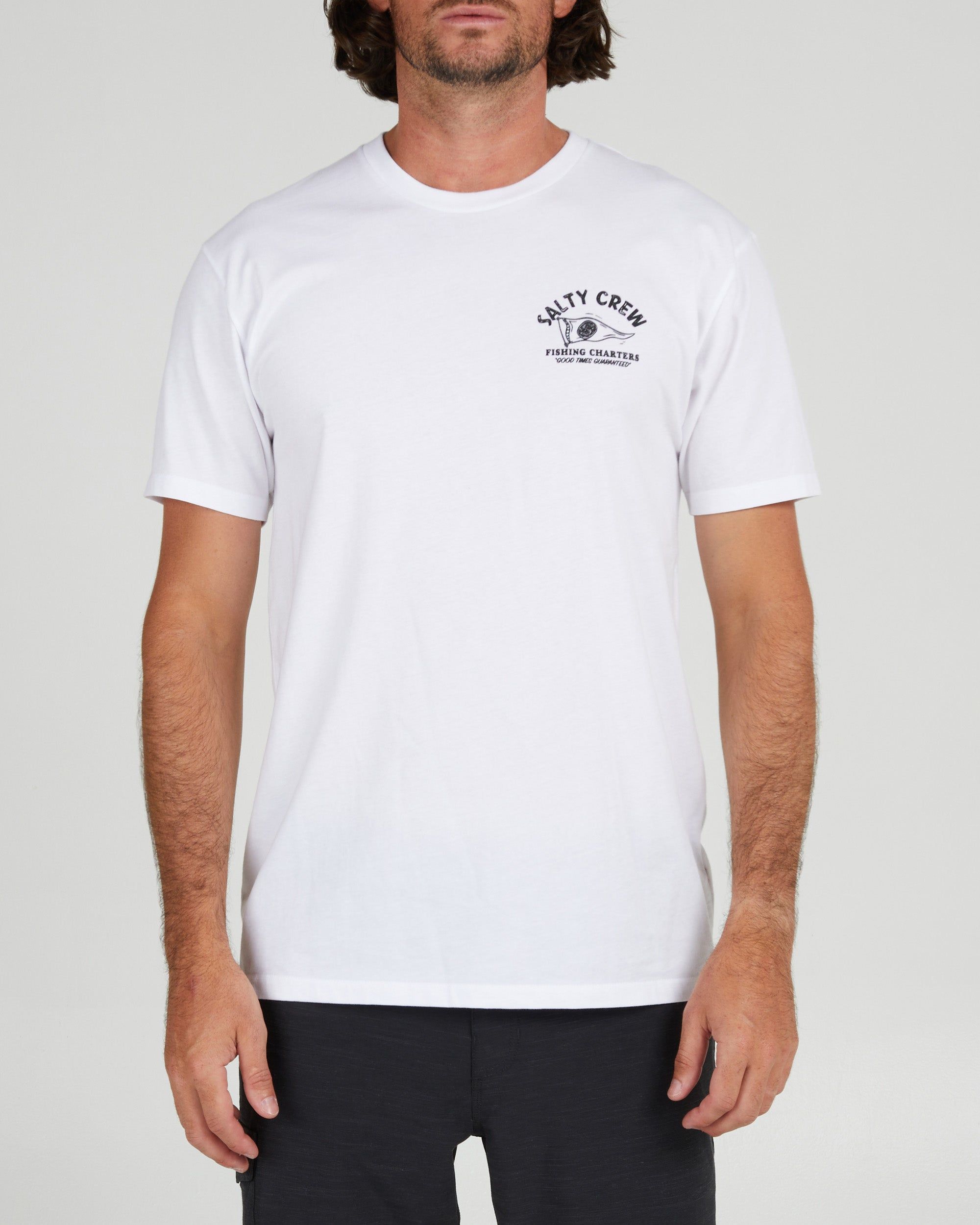 SALTY CREW FISHING CHARTERS PREMIUM S/S TEE - WHITE sold by OAK product image thumbnail 2
