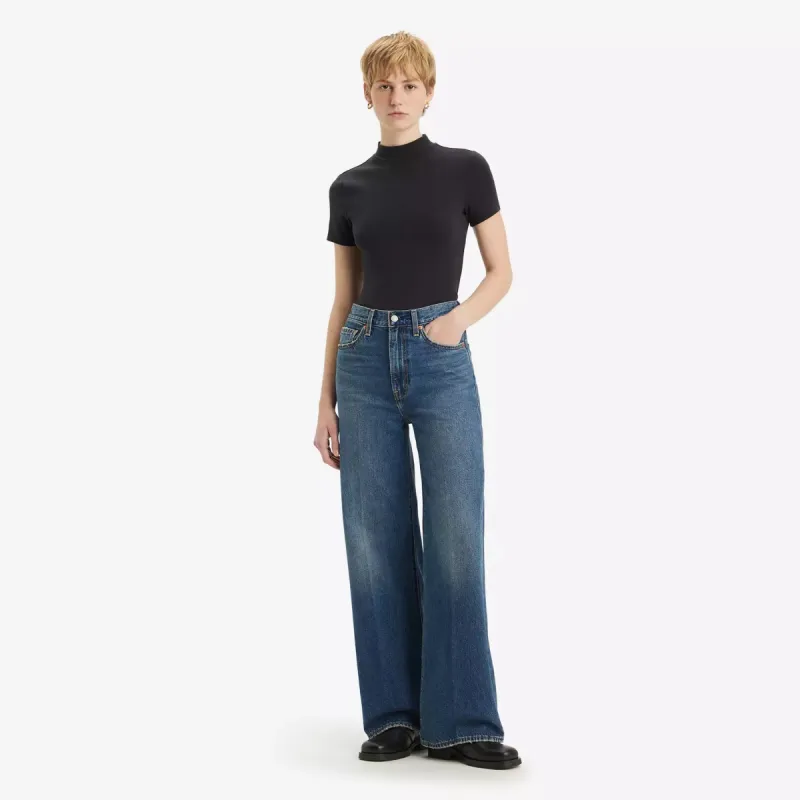 LEVI'S RIBCAGE WIDE LEG H223 - POLAR PERIMITER sold by OAK