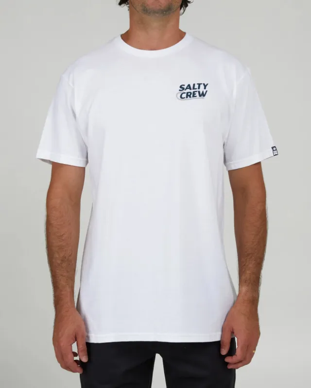 SALTY CREW HOOK UP CLASSIC S/S TEE - WHITE sold by OAK