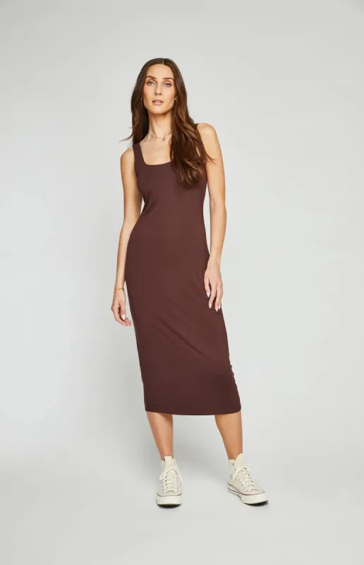 GENTLE FAWN CHANTELLE MIDI DRESS - CHOCOLATE sold by OAK