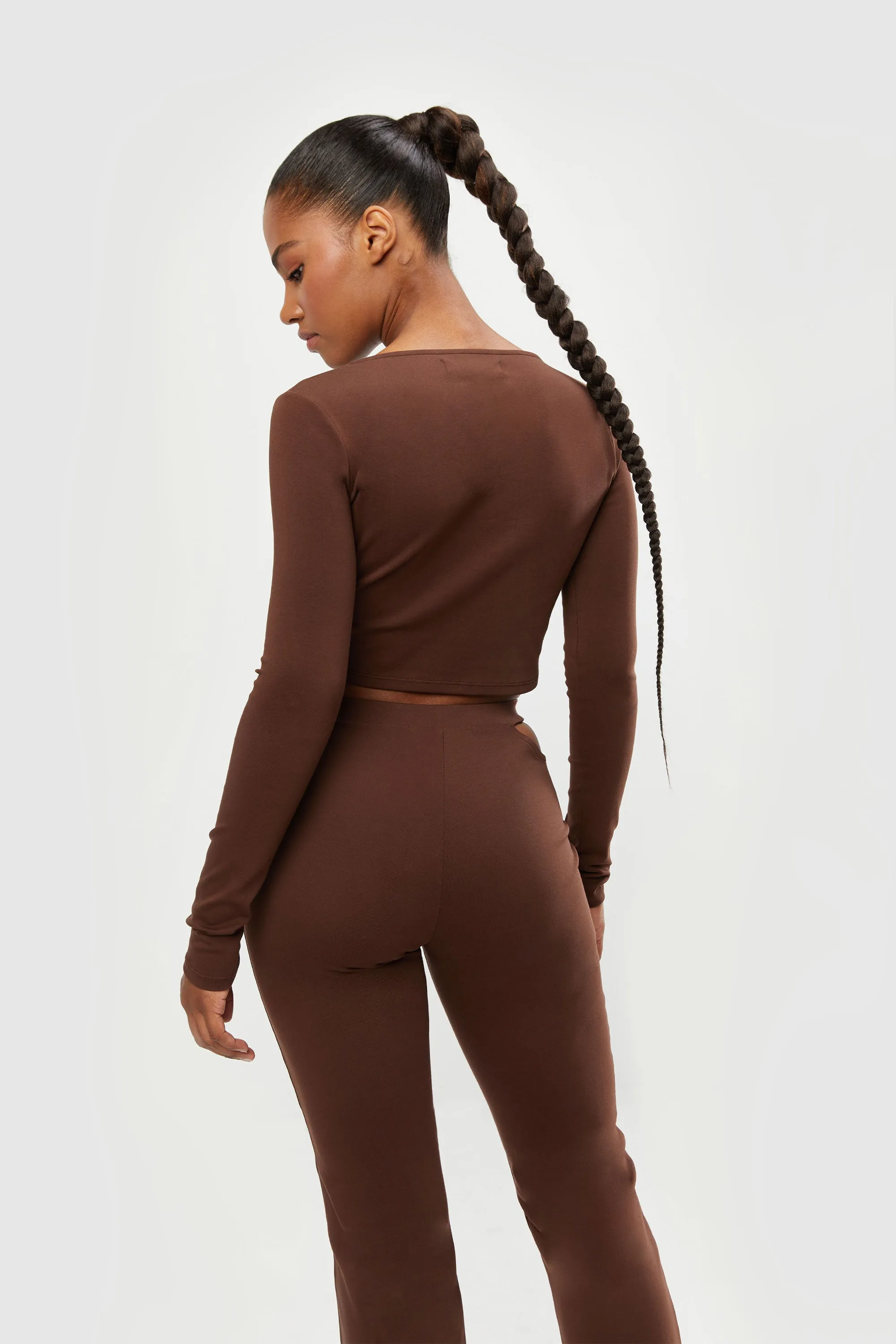 OPEN FRONT TOP WITH TIES sold by OAK AND FORT product image thumbnail 4