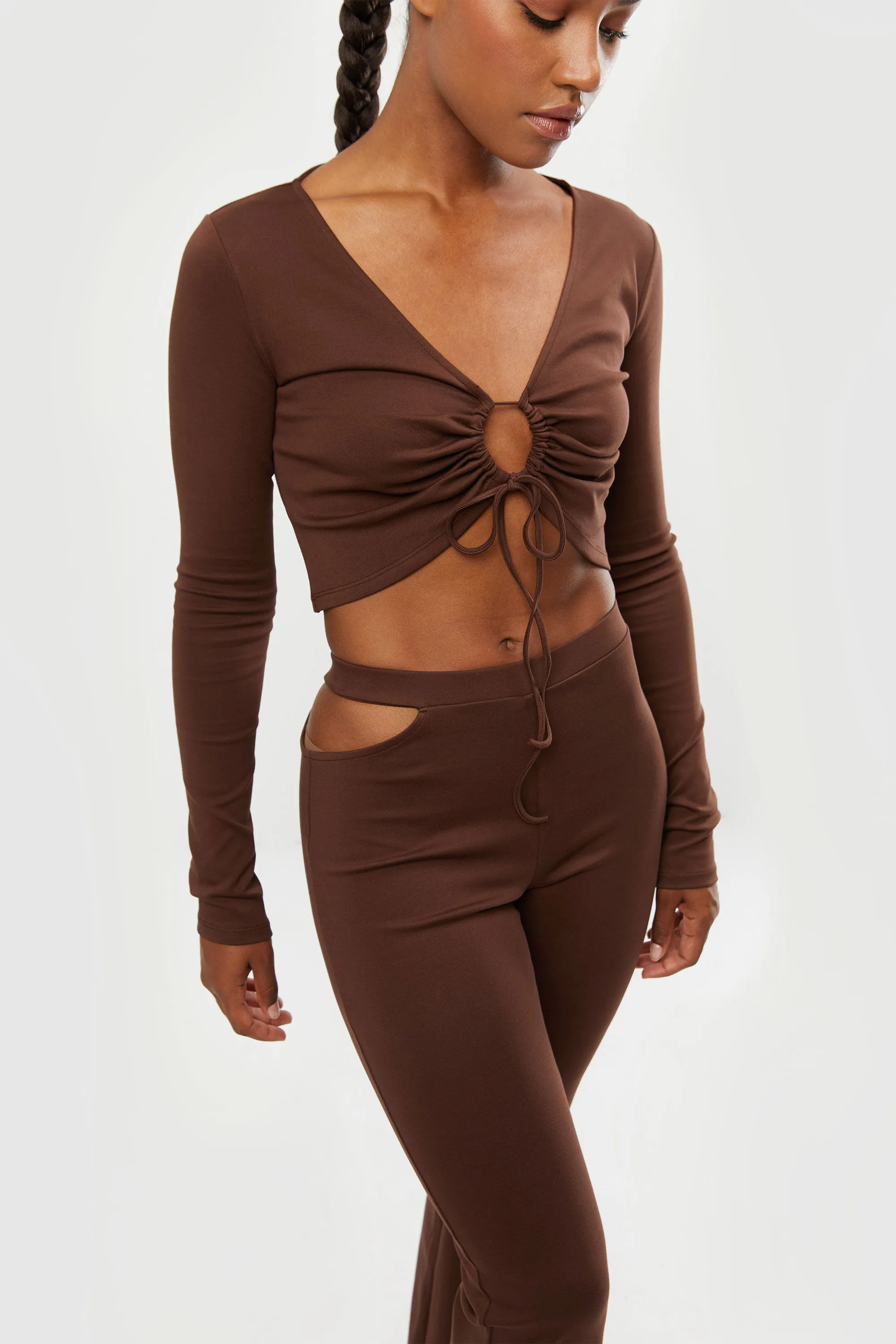 OPEN FRONT TOP WITH TIES sold by OAK AND FORT product image thumbnail 2