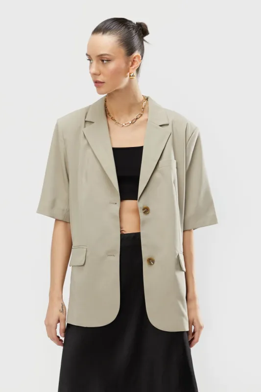 SHORT SLEEVE BLAZER sold by OAK AND FORT