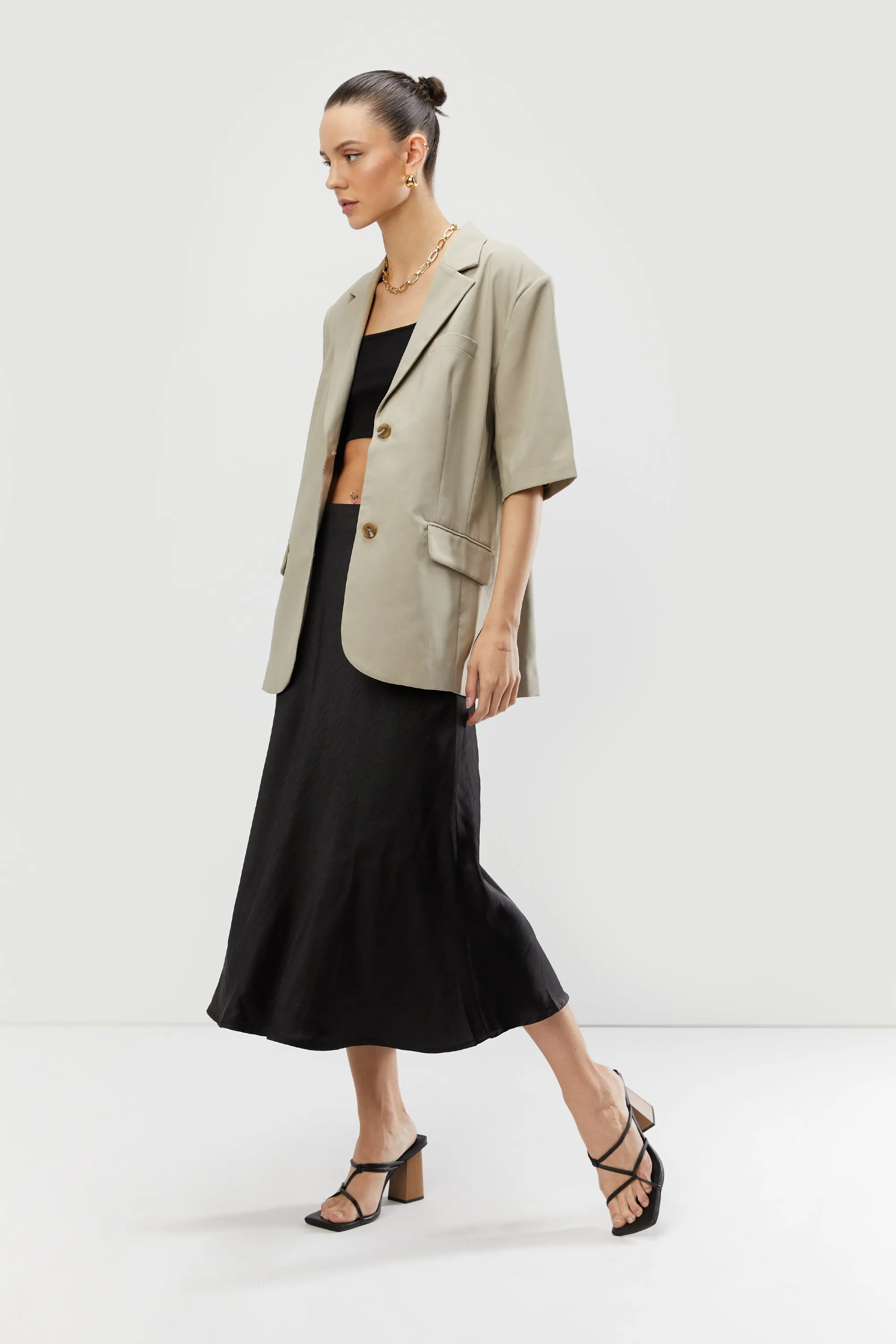 SHORT SLEEVE BLAZER sold by OAK AND FORT product image thumbnail 2