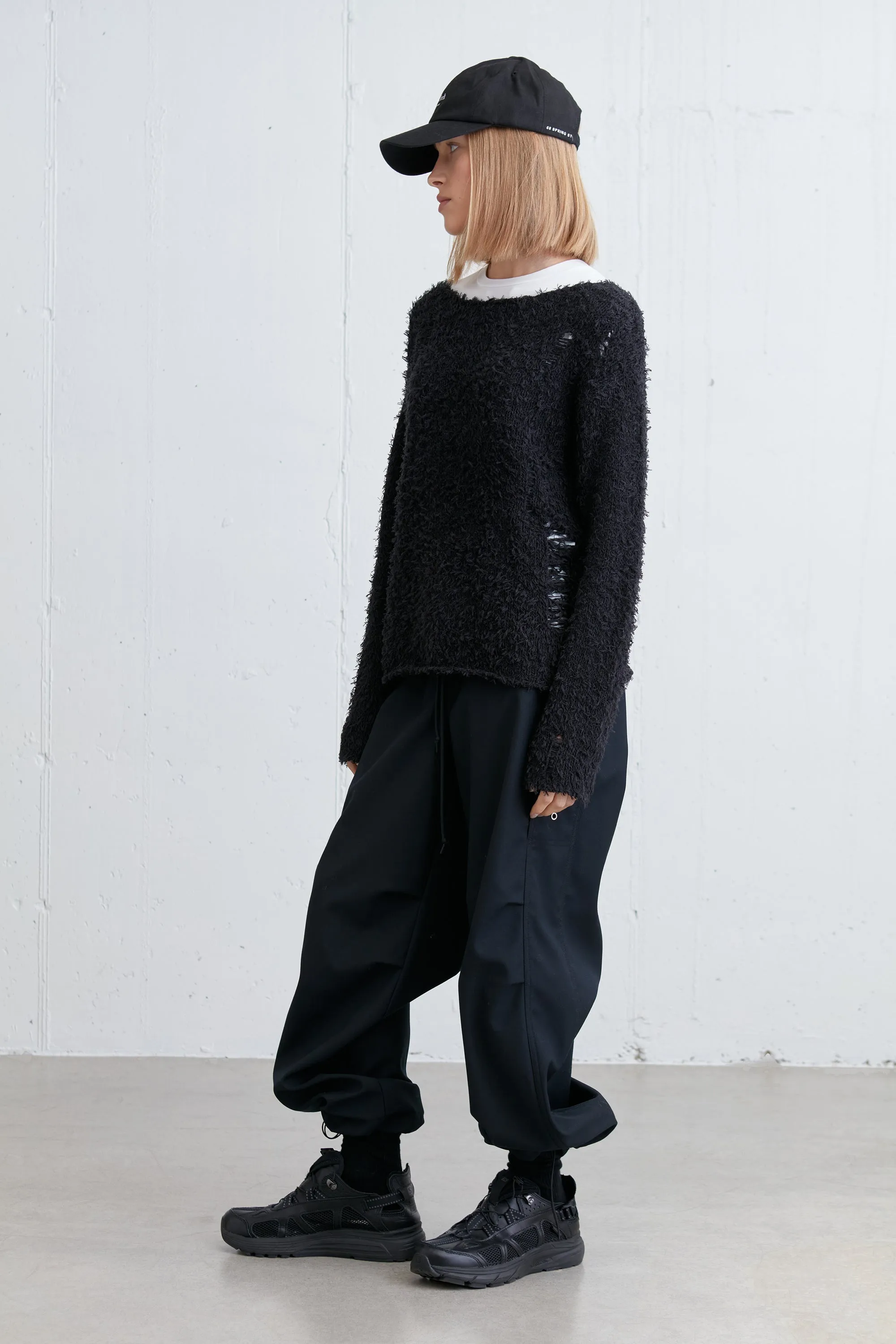 TEXTURED DISTRESSED SWEATER sold by OAK AND FORT product image thumbnail 4