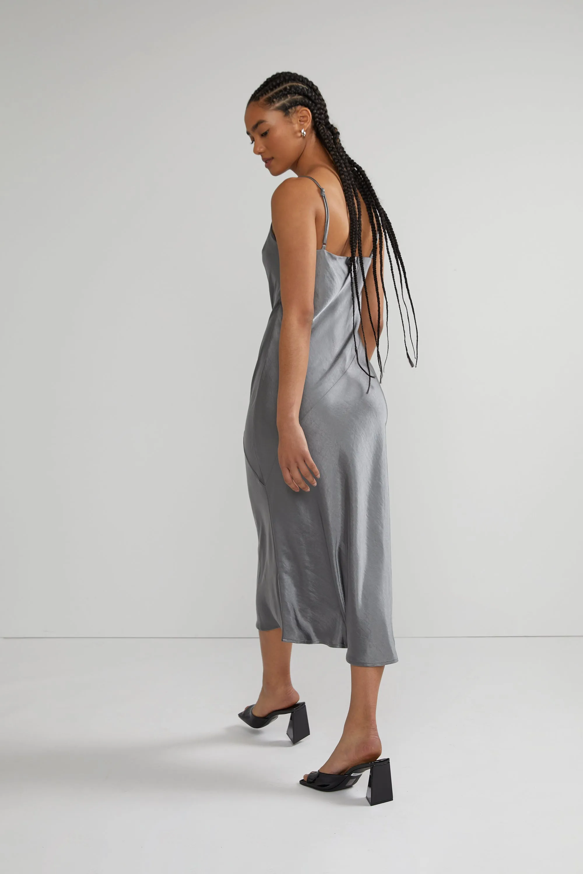 MIDI SLIP DRESS sold by OAK AND FORT product image thumbnail 5