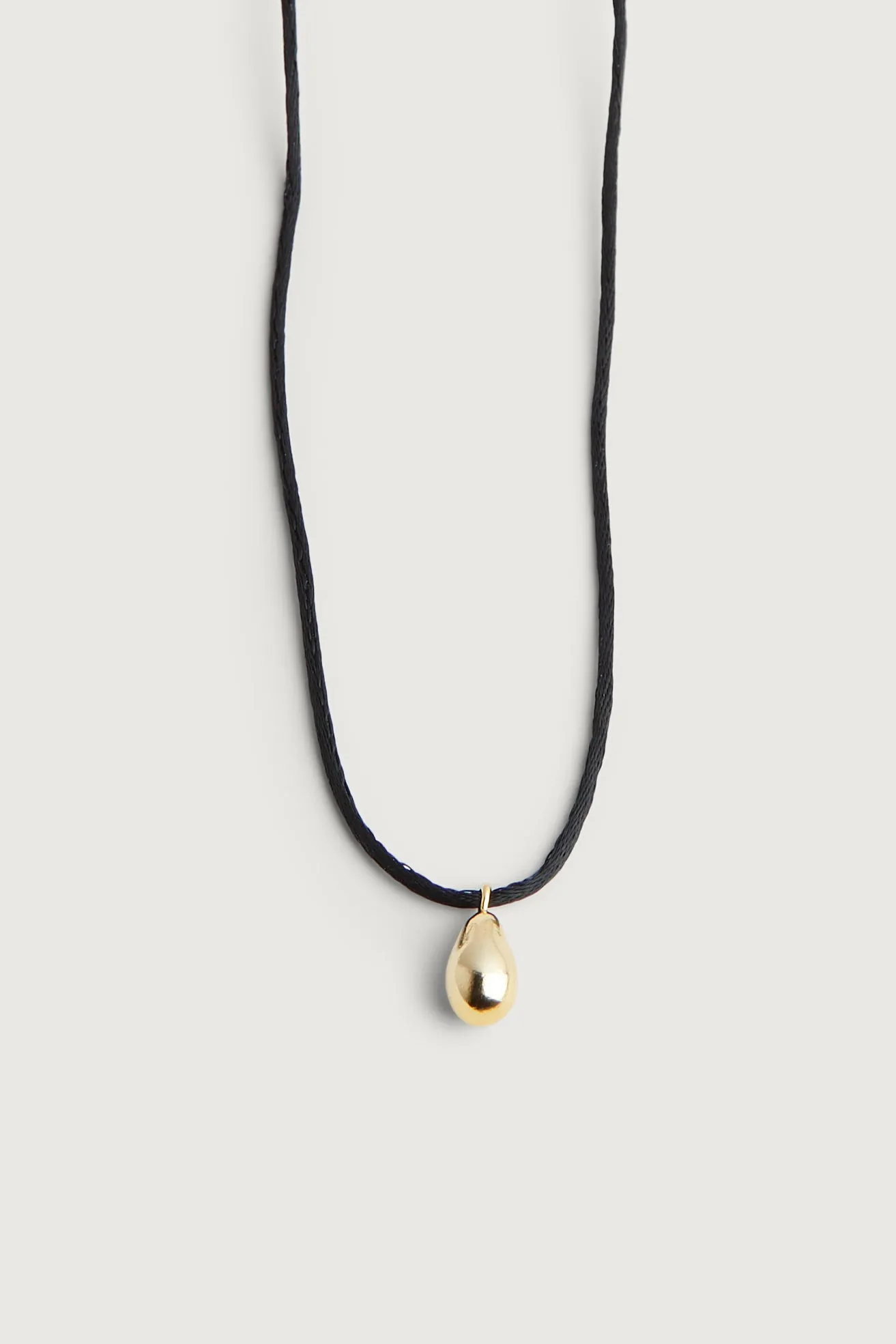 CORD NECKLACE WITH BUBBLE DROP sold by OAK AND FORT product image thumbnail 4