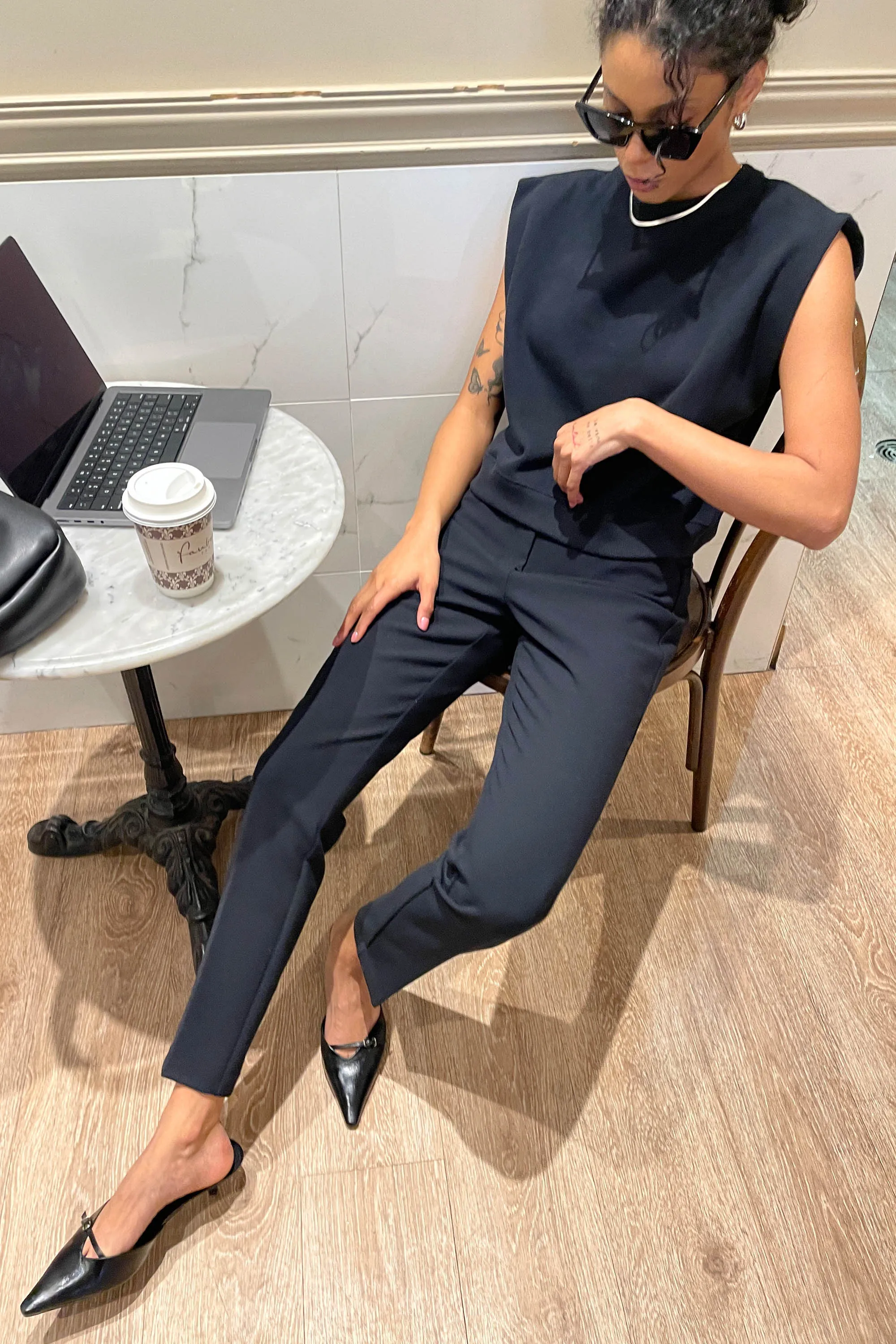 SLIM FIT TAPERED LEG TROUSER sold by OAK AND FORT product image thumbnail 4