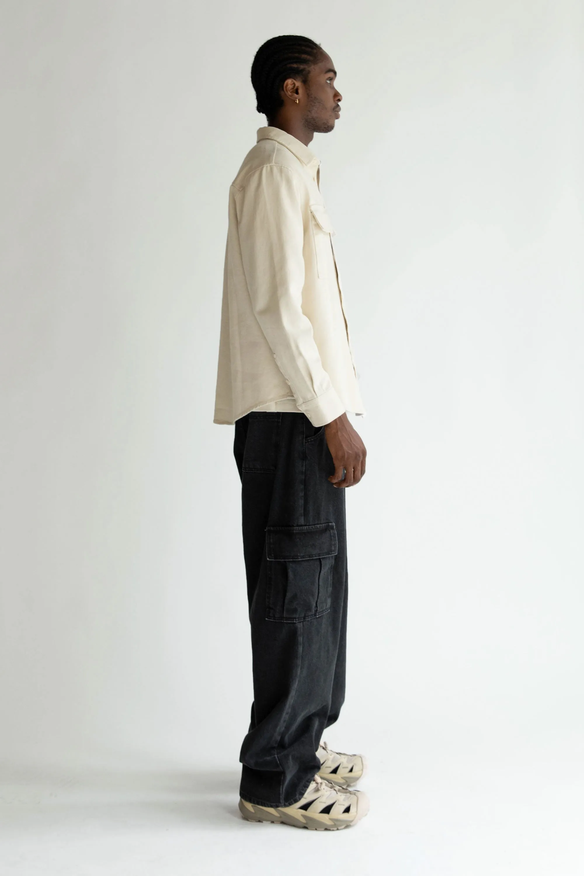 COTTON TWILL SHIRT sold by OAK AND FORT product image thumbnail 3