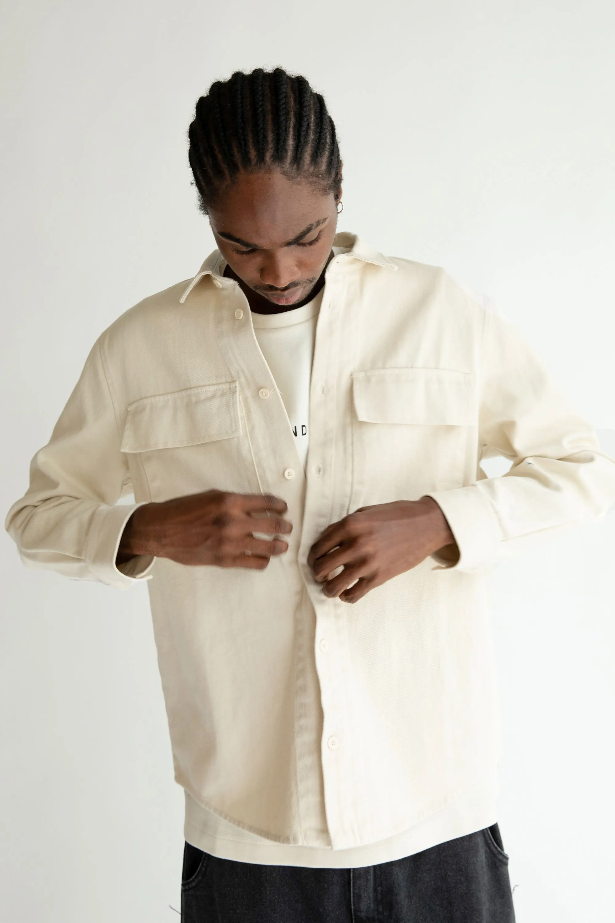 COTTON TWILL SHIRT sold by OAK AND FORT product image thumbnail 2