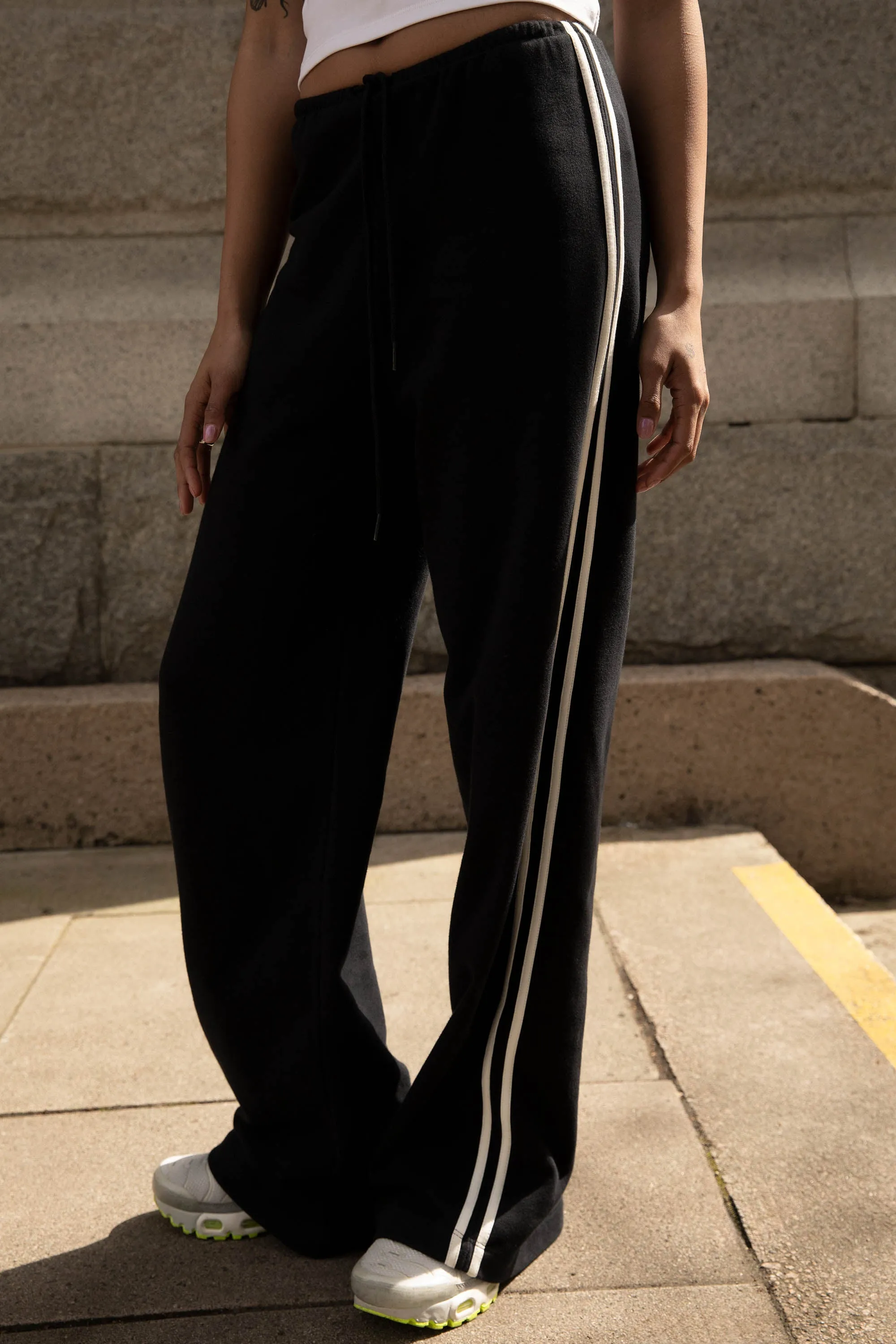 WIDE LEG SWEATPANTS WITH SIDE DETAIL sold by OAK AND FORT product image thumbnail 3