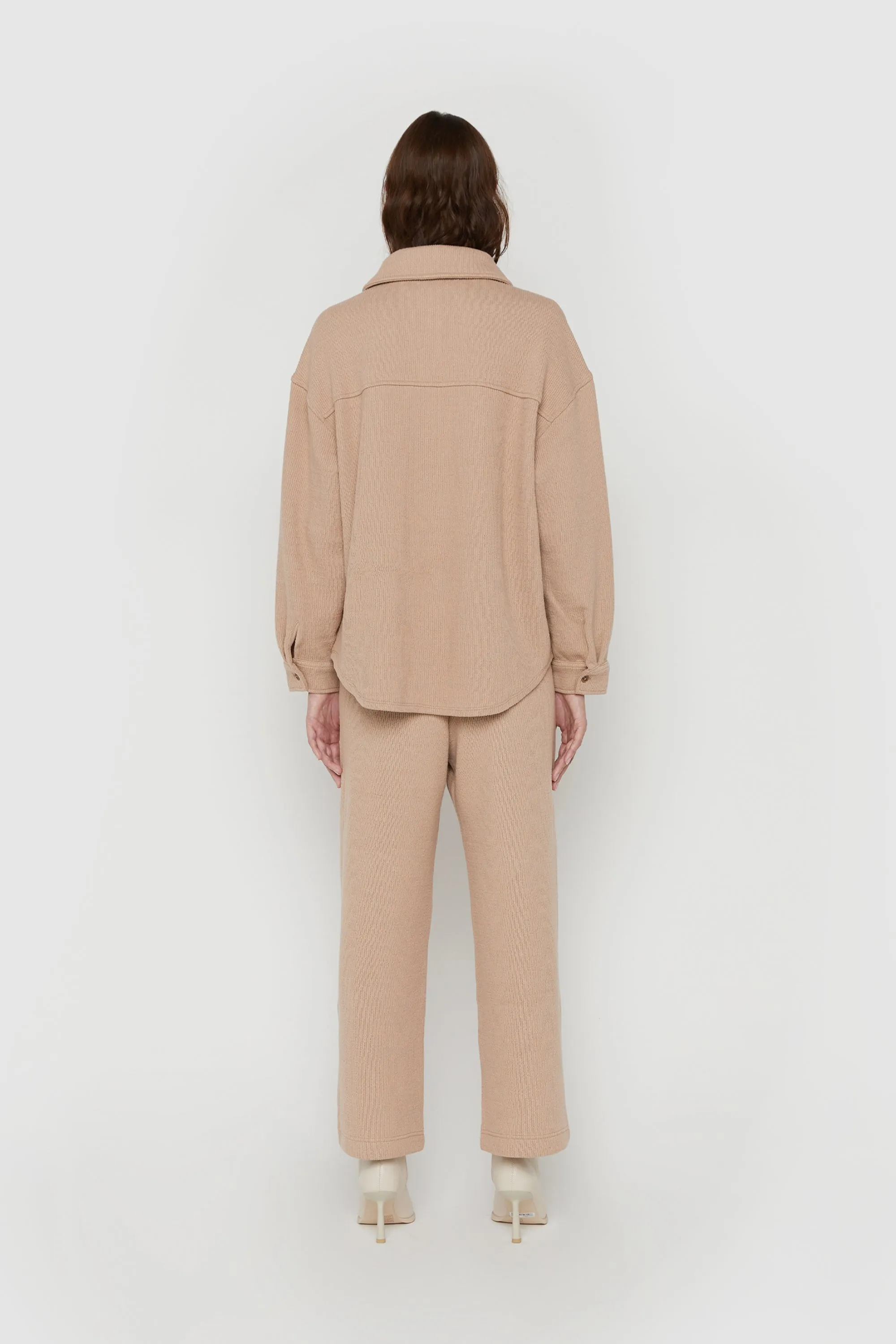 RIB-KNIT BUTTON UP sold by OAK AND FORT product image thumbnail 4
