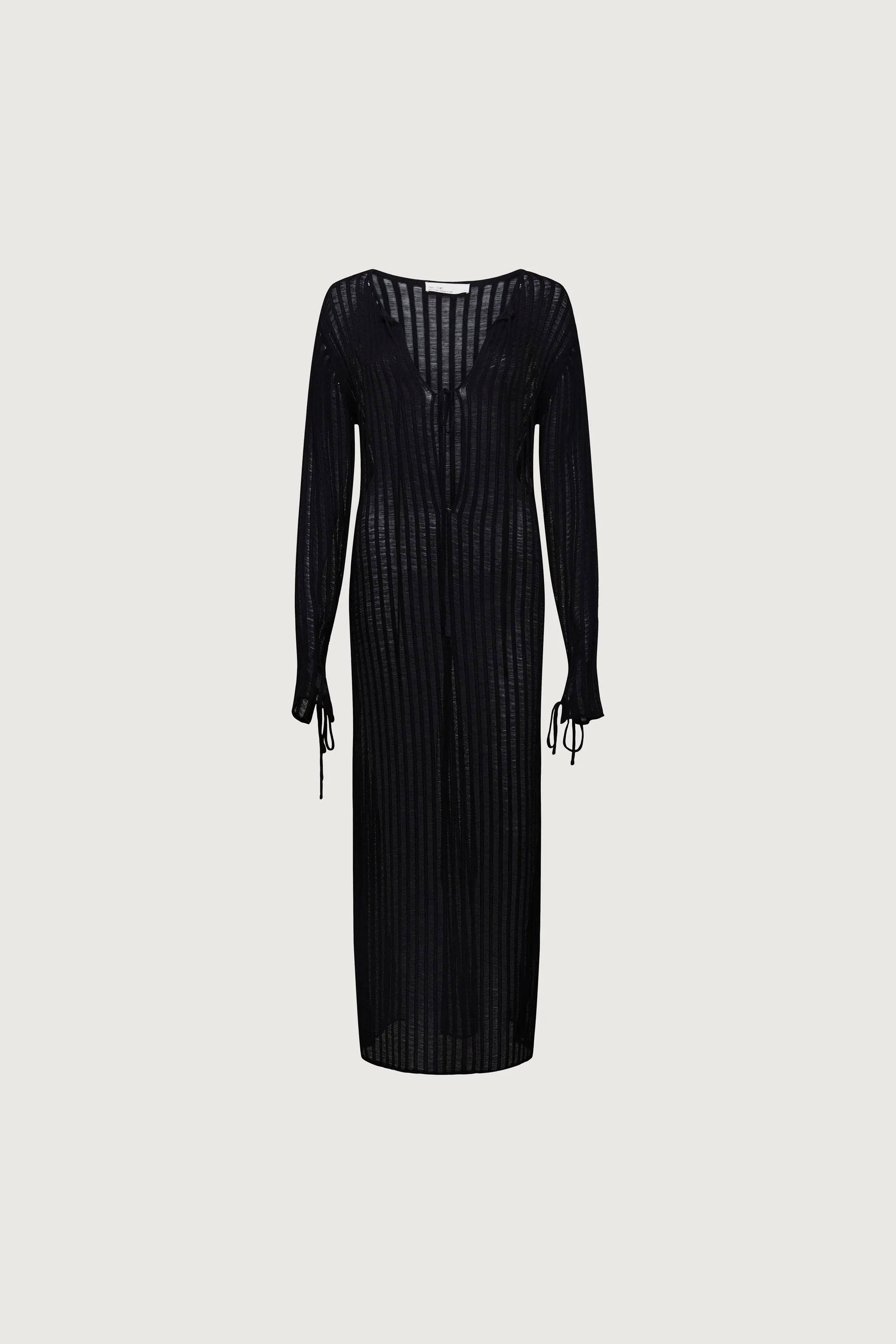 REVERSIBLE SHEER RIB-KNIT DRESS SWIM COVERUP sold by OAK AND FORT product image thumbnail 4