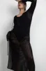 REVERSIBLE SHEER RIB-KNIT DRESS SWIM COVERUP sold by OAK AND FORT