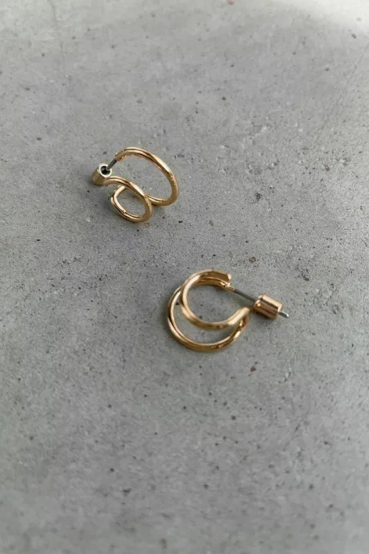 DOUBLE HOOP EARRINGS sold by OAK AND FORT