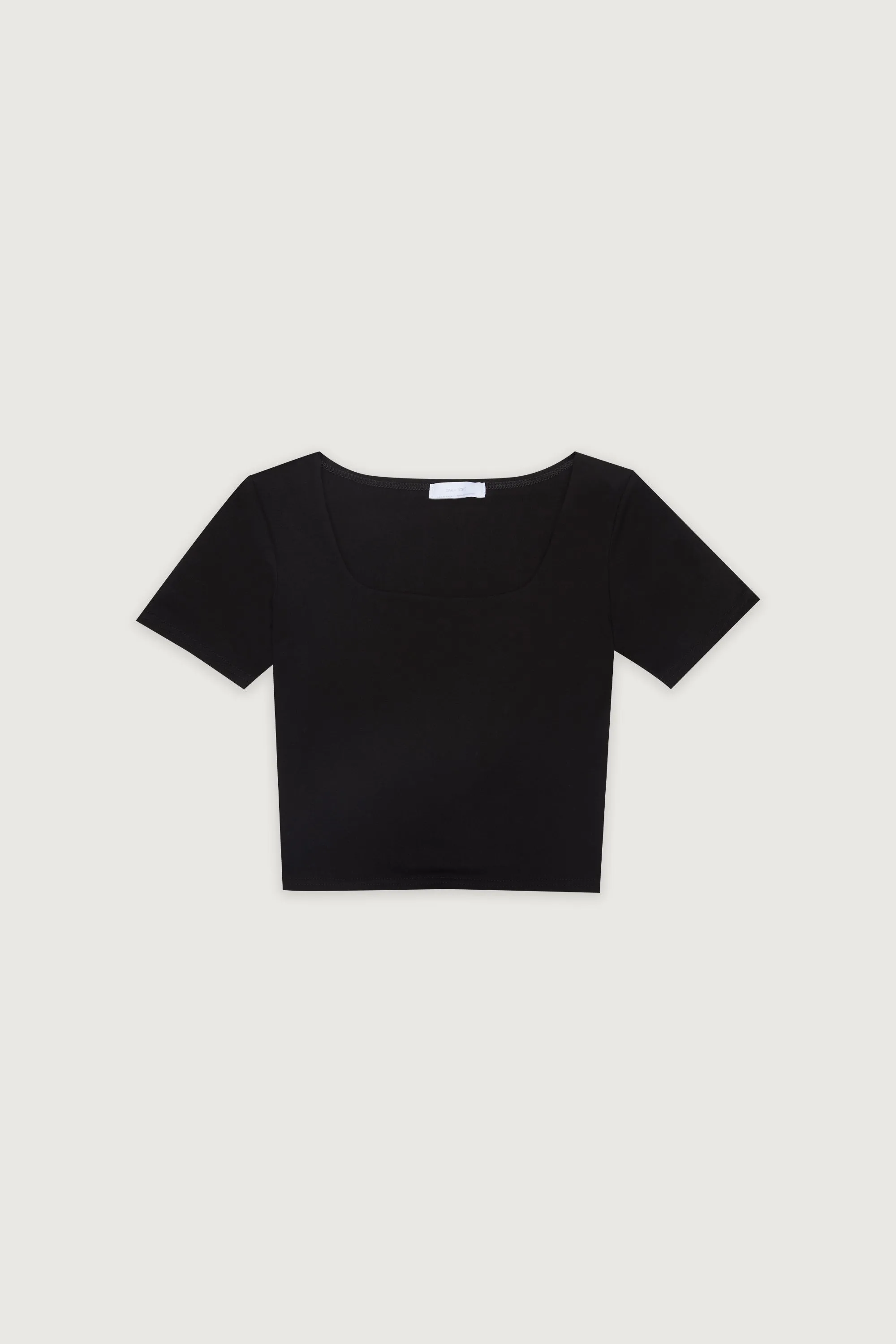 SQUARE NECK CROPPED TOP sold by OAK AND FORT product image thumbnail 3