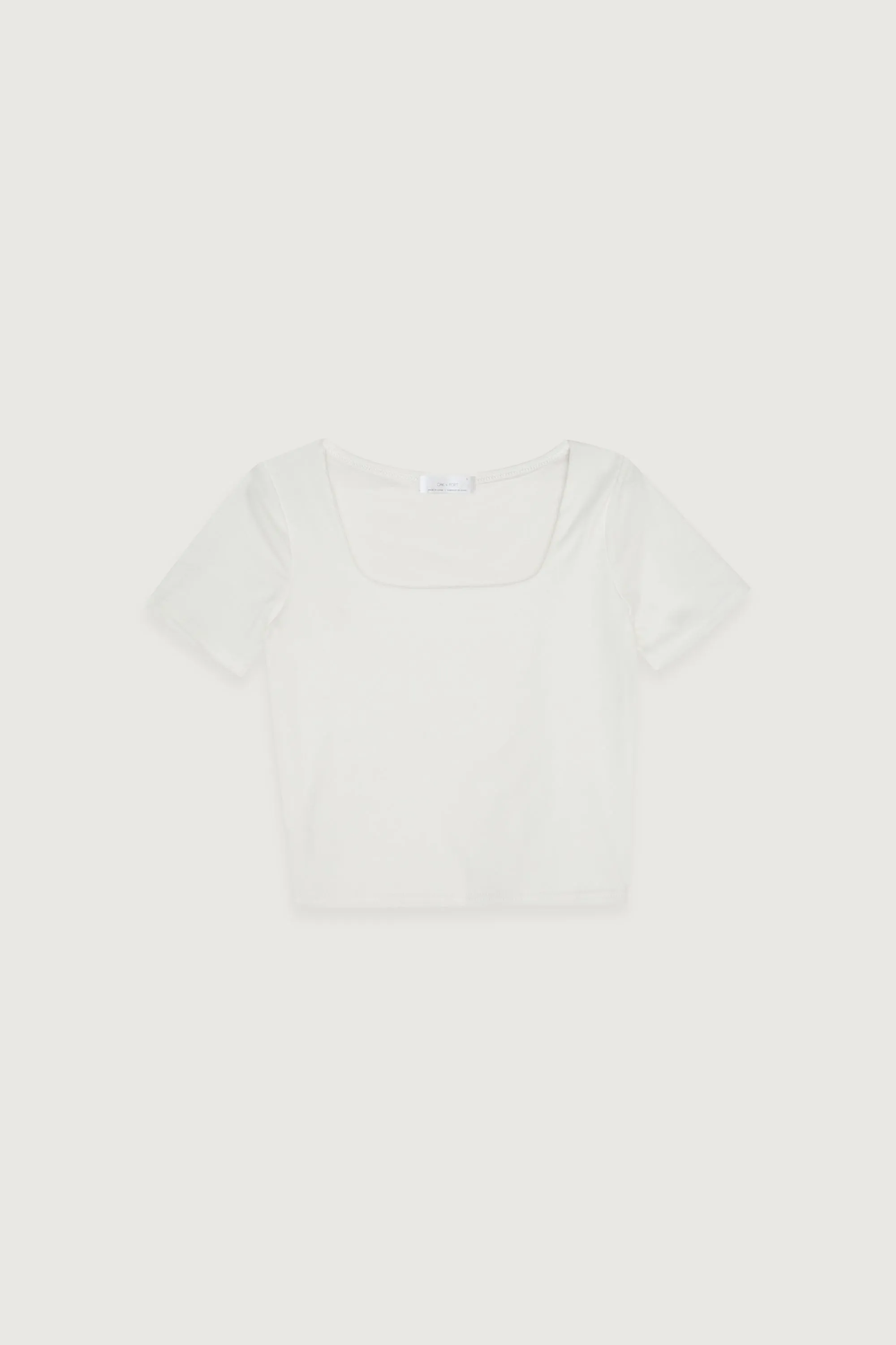 SQUARE NECK CROPPED TOP sold by OAK AND FORT product image thumbnail 4