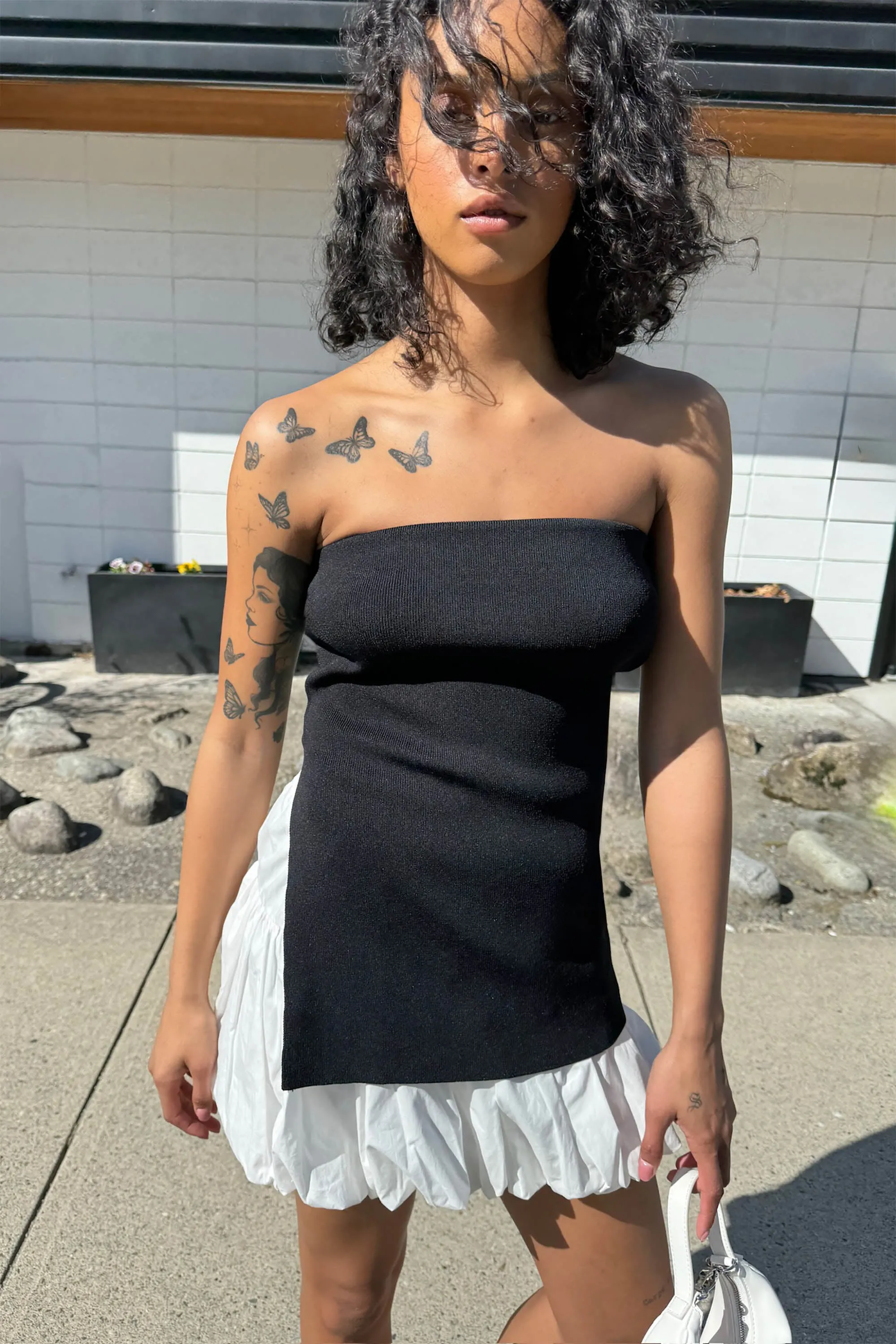 BUBBLE HEM MINI SKIRT sold by OAK AND FORT product image thumbnail 5