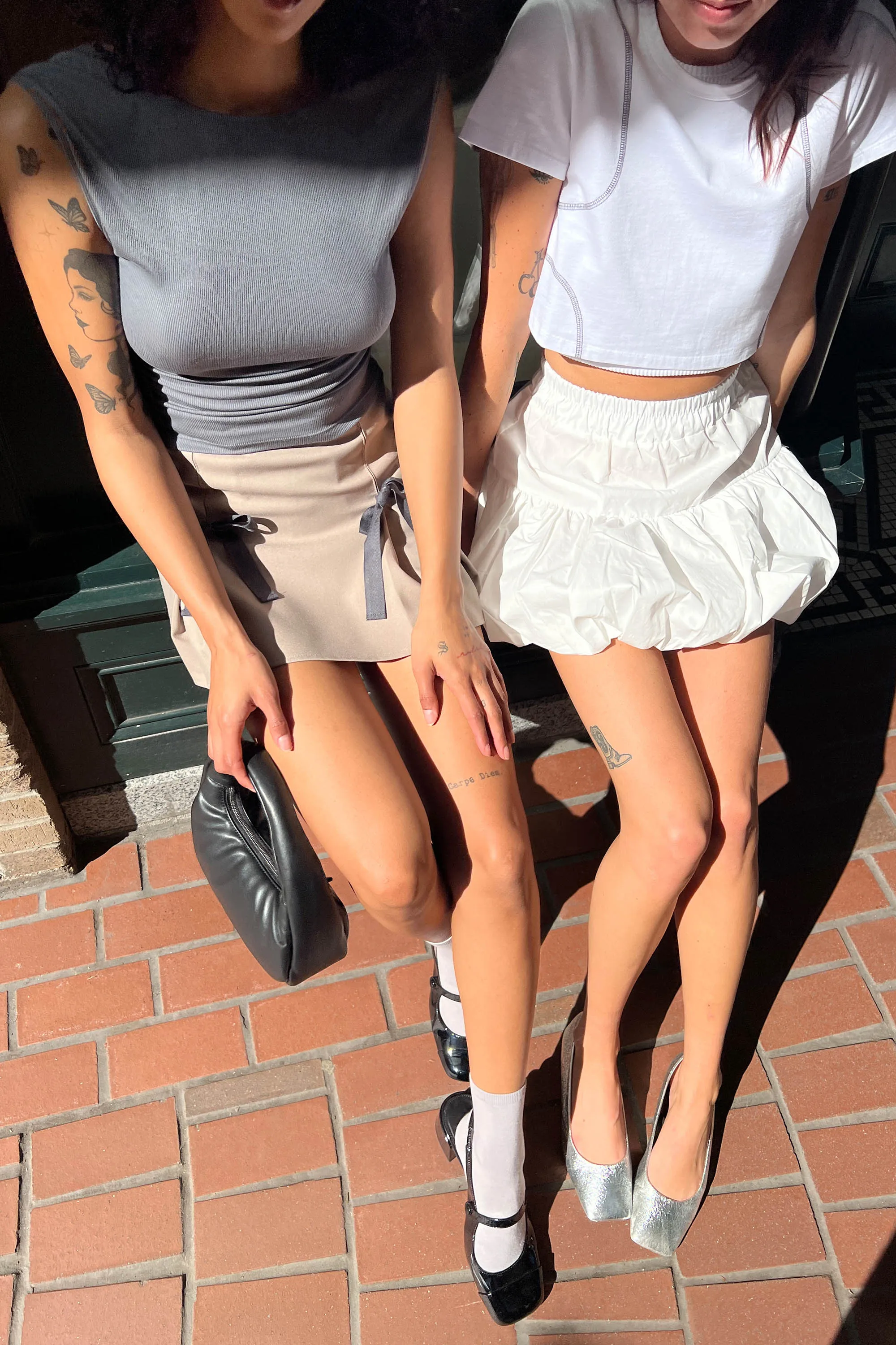 BUBBLE HEM MINI SKIRT sold by OAK AND FORT product image thumbnail 3