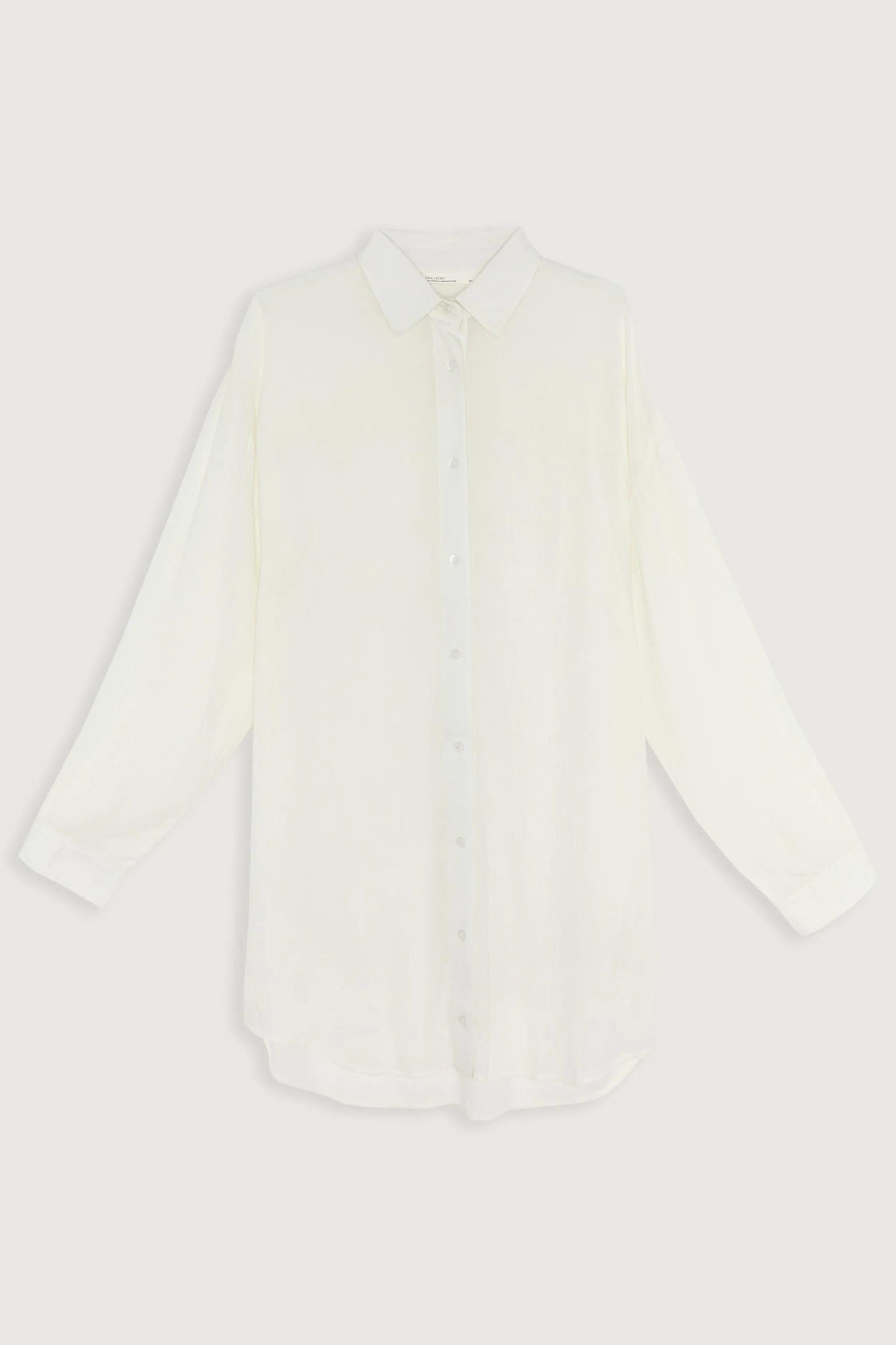CRINKLED MID-LENGTH SHIRT sold by OAK AND FORT product image thumbnail 4