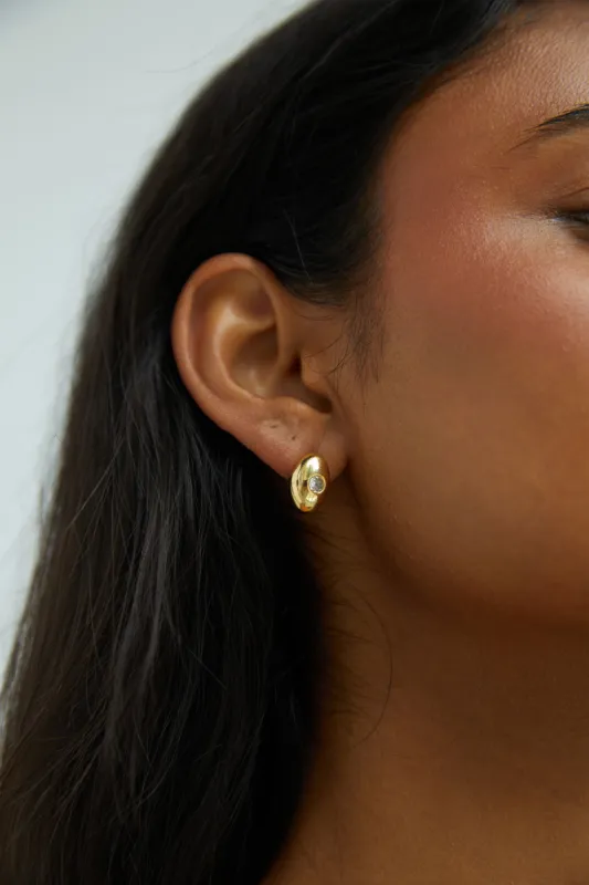 BUBBLE OVAL EARRING sold by OAK AND FORT
