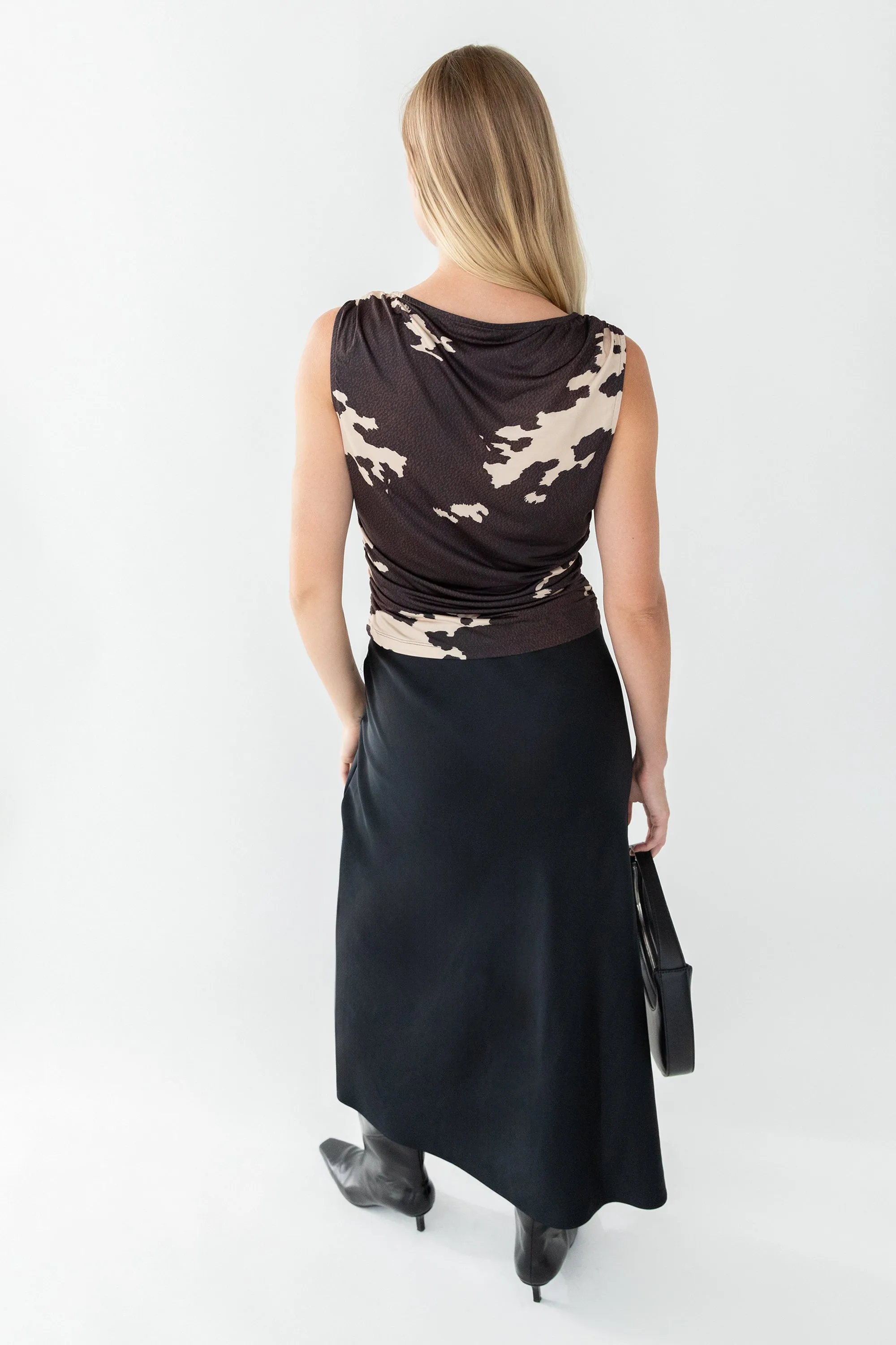 MAXI SATIN SLIP SKIRT sold by OAK AND FORT product image thumbnail 4