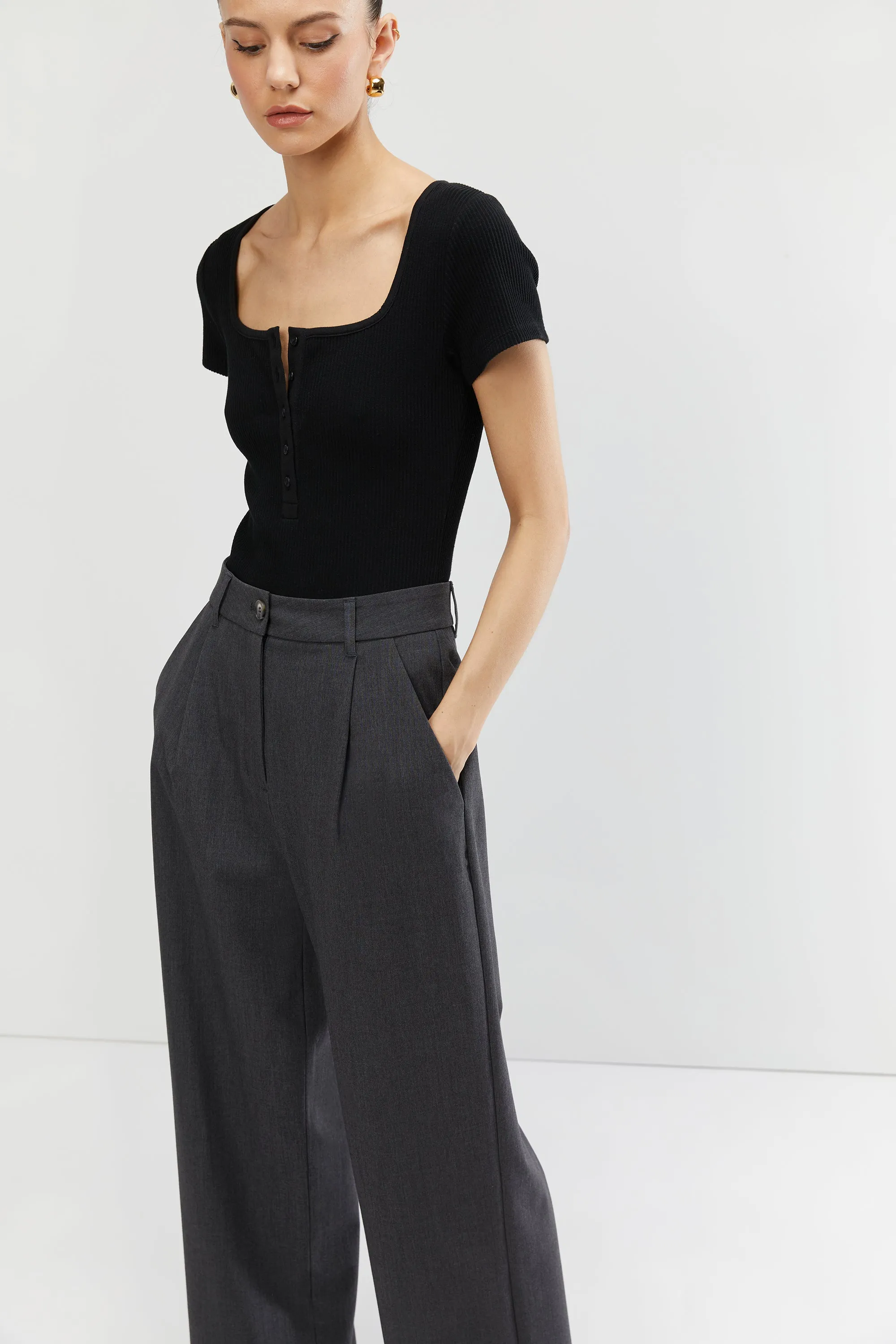 HENLEY BODYSUIT sold by OAK AND FORT product image thumbnail 4