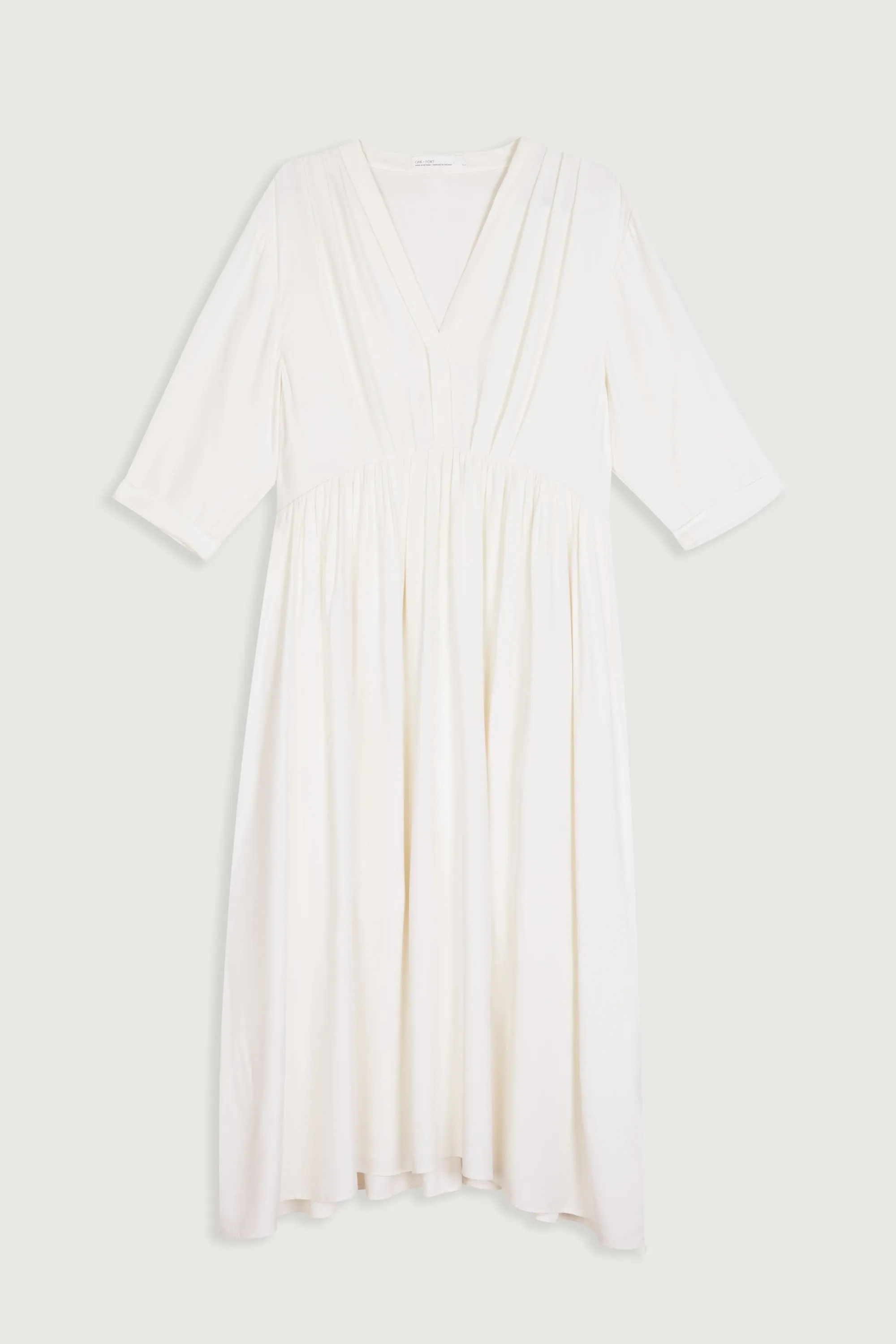 V-NECK MIDI DRESS sold by OAK AND FORT product image thumbnail 3