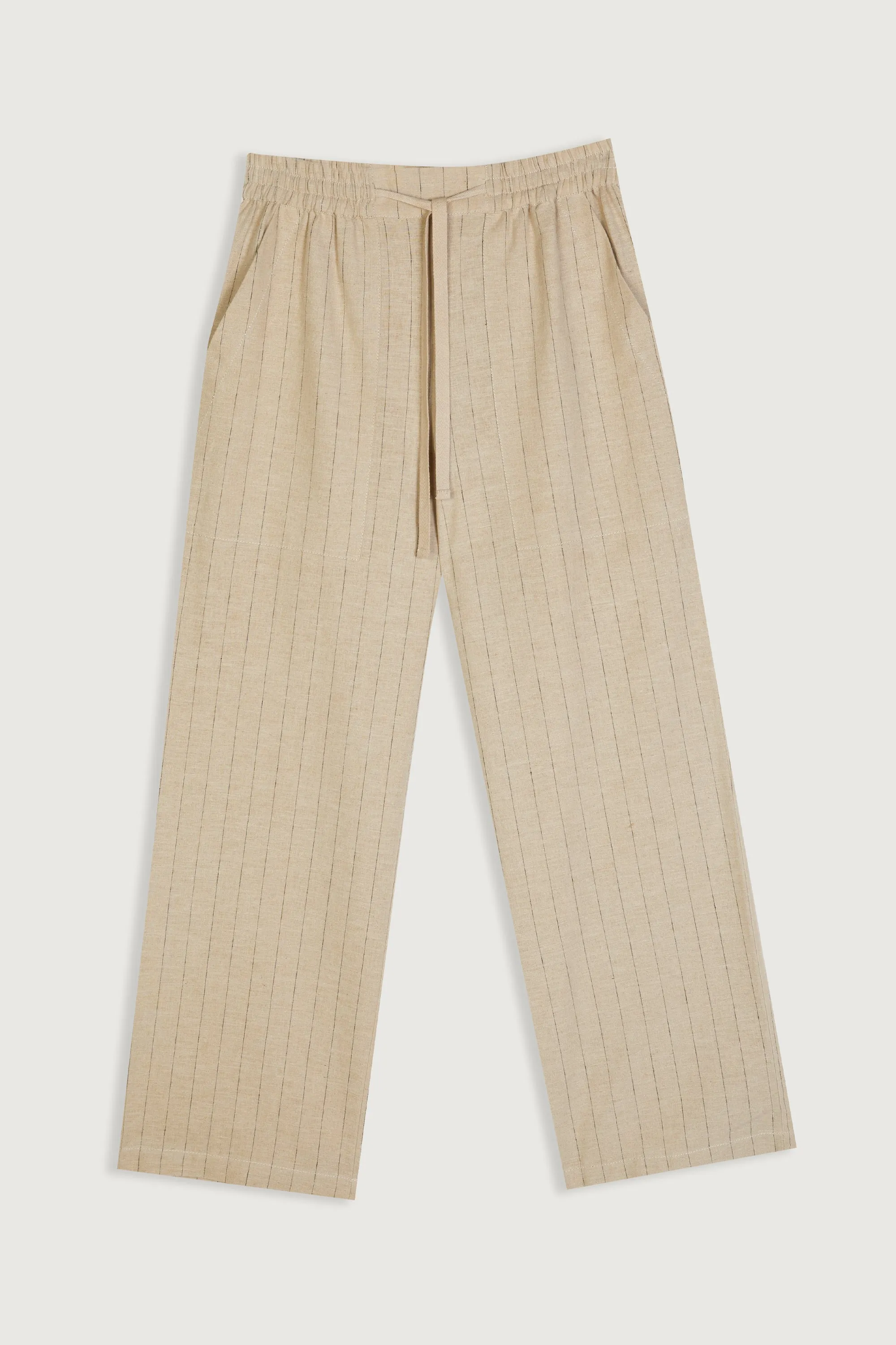 STRIPED LINEN TROUSER sold by OAK AND FORT product image thumbnail 5