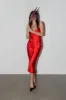V-NECK SATIN SLIP DRESS sold by OAK AND FORT